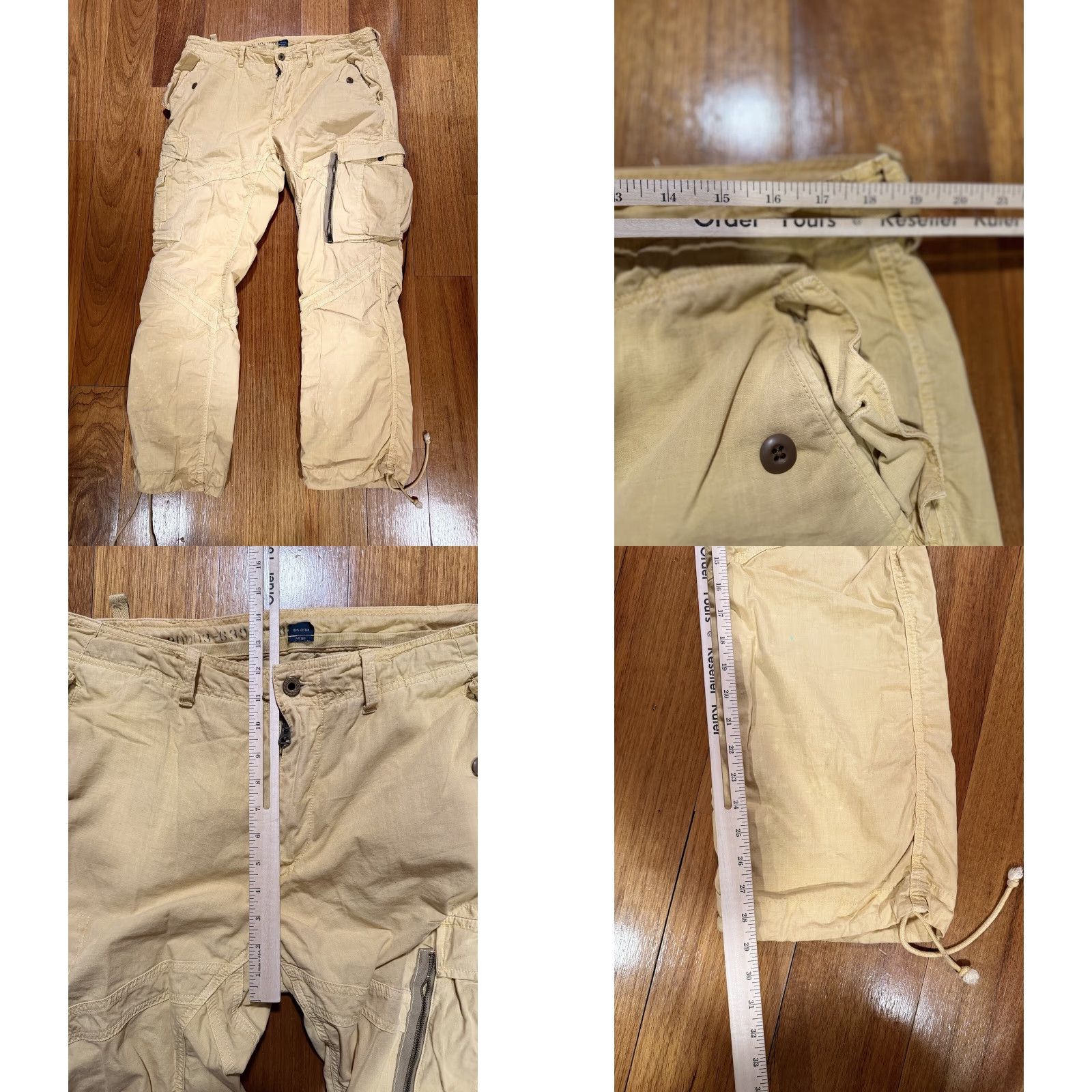 Polo Ralph Lauren VINTAGE Polo Ralph Lauren M-1957 Straight Fit Utility Cargo Pants Men 38/32 Beige Cargo Pants Men Size US M / EU 48-50 / 2 - 11 Thumbnail