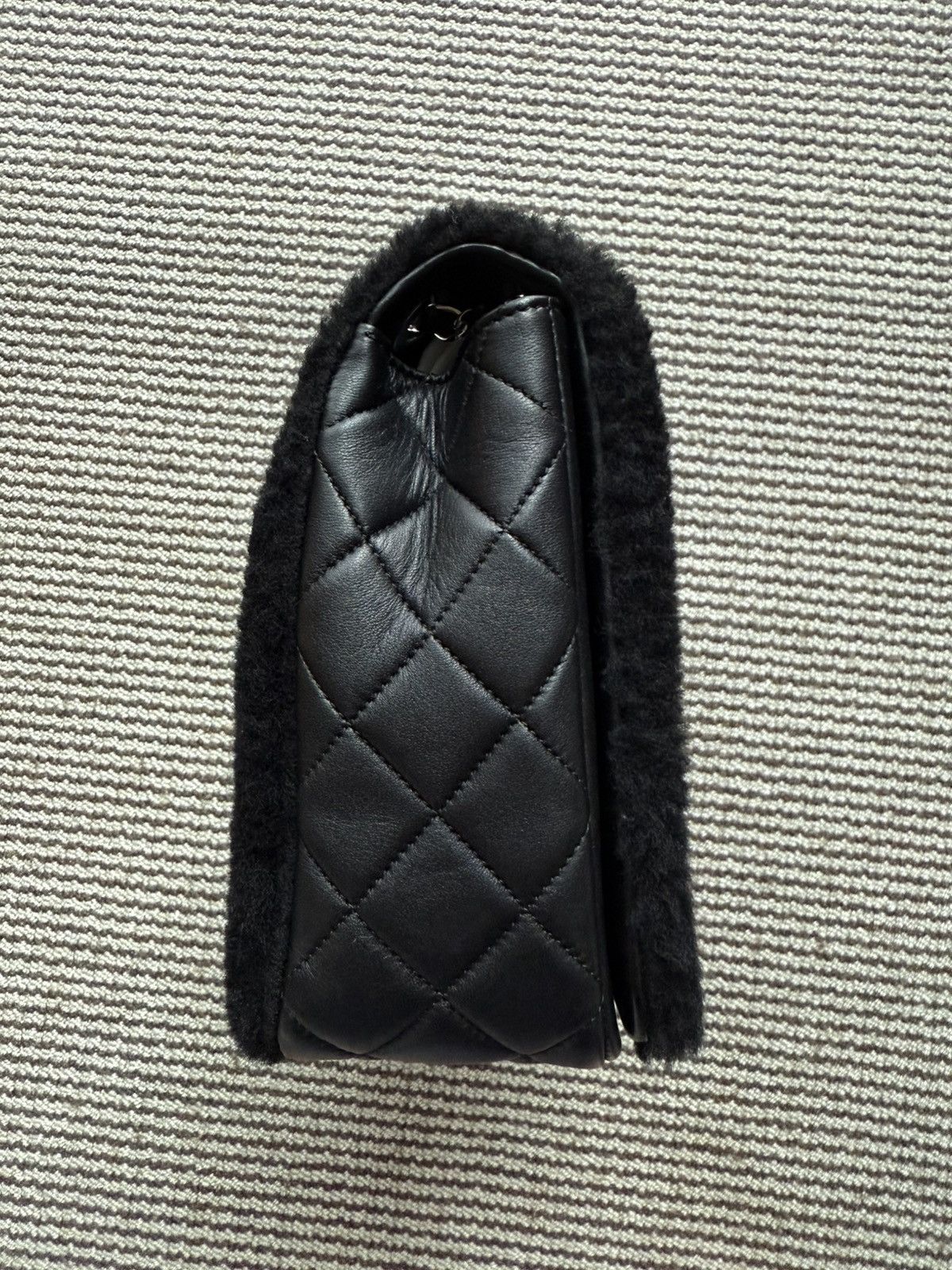 Chanel Chanel 14K Supermarket Shearling Classic Flap Jumbo No.5 Bag Size ONE SIZE - 3 Thumbnail