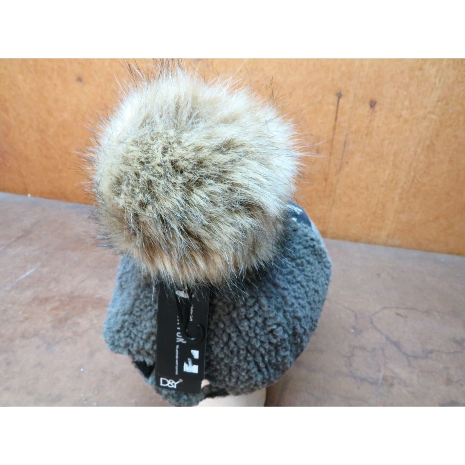 Vintage VINTAGE David & Young D&Y New snapback hat trucker USA Flag Warm Winter Faux Fur Cap Denim Blue Large Men’s Womens? Size ONE SIZE - 4 Thumbnail
