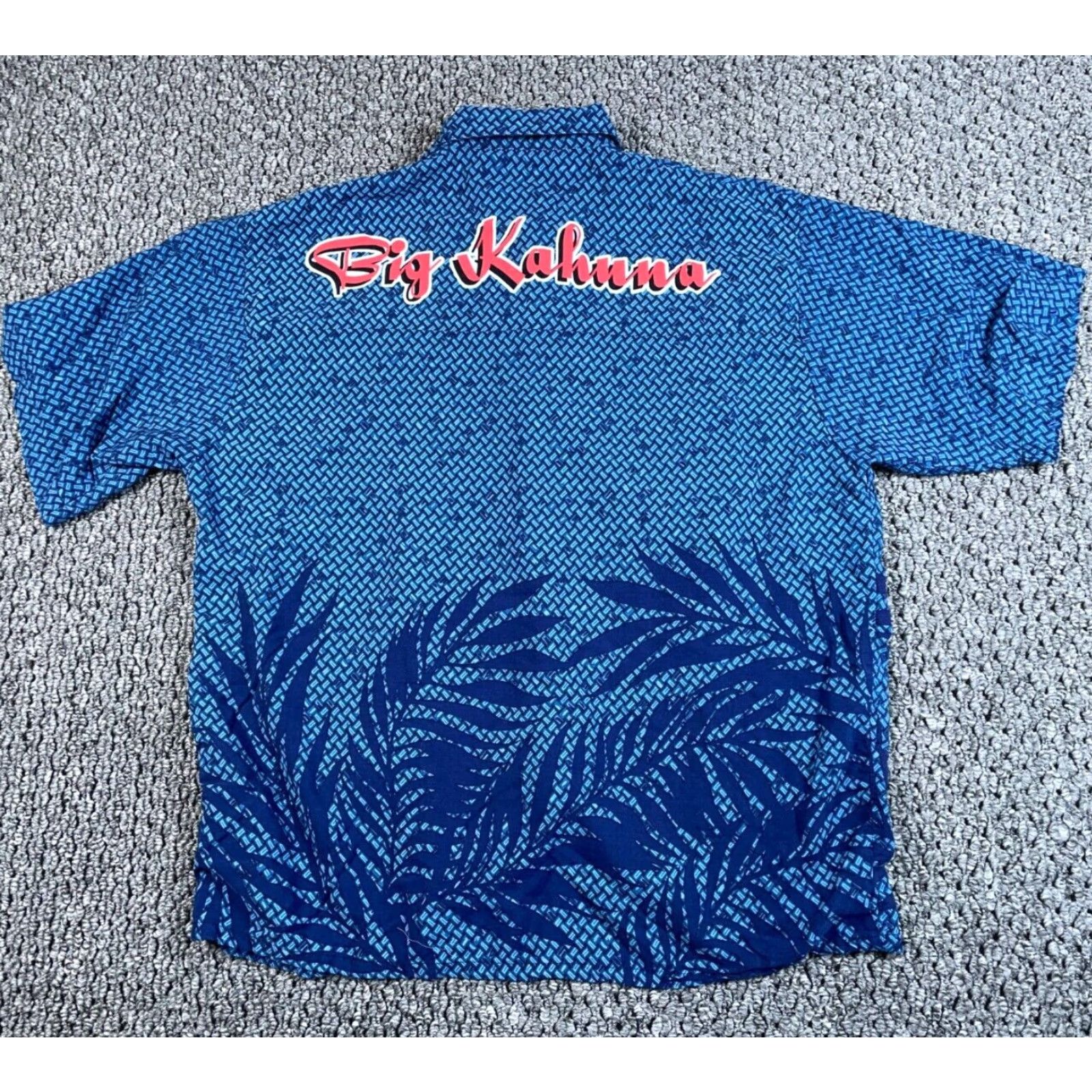 Big Dogs VINTAGE Big Dogs Kahuna Shirt Adult Large Blue Geometric Loop Collar 90s Hawaiian Mens Large (US Made) Size US L / EU 52-54 / 3 - 2 Thumbnail