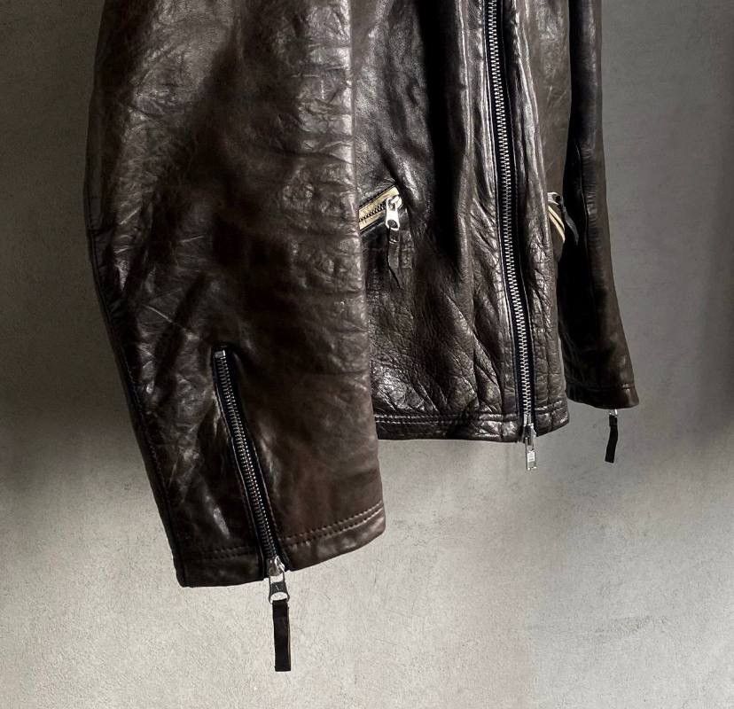 Armani Armani Leather Motorcycle Jacket Size US L / EU 52-54 / 3 - 3 Thumbnail