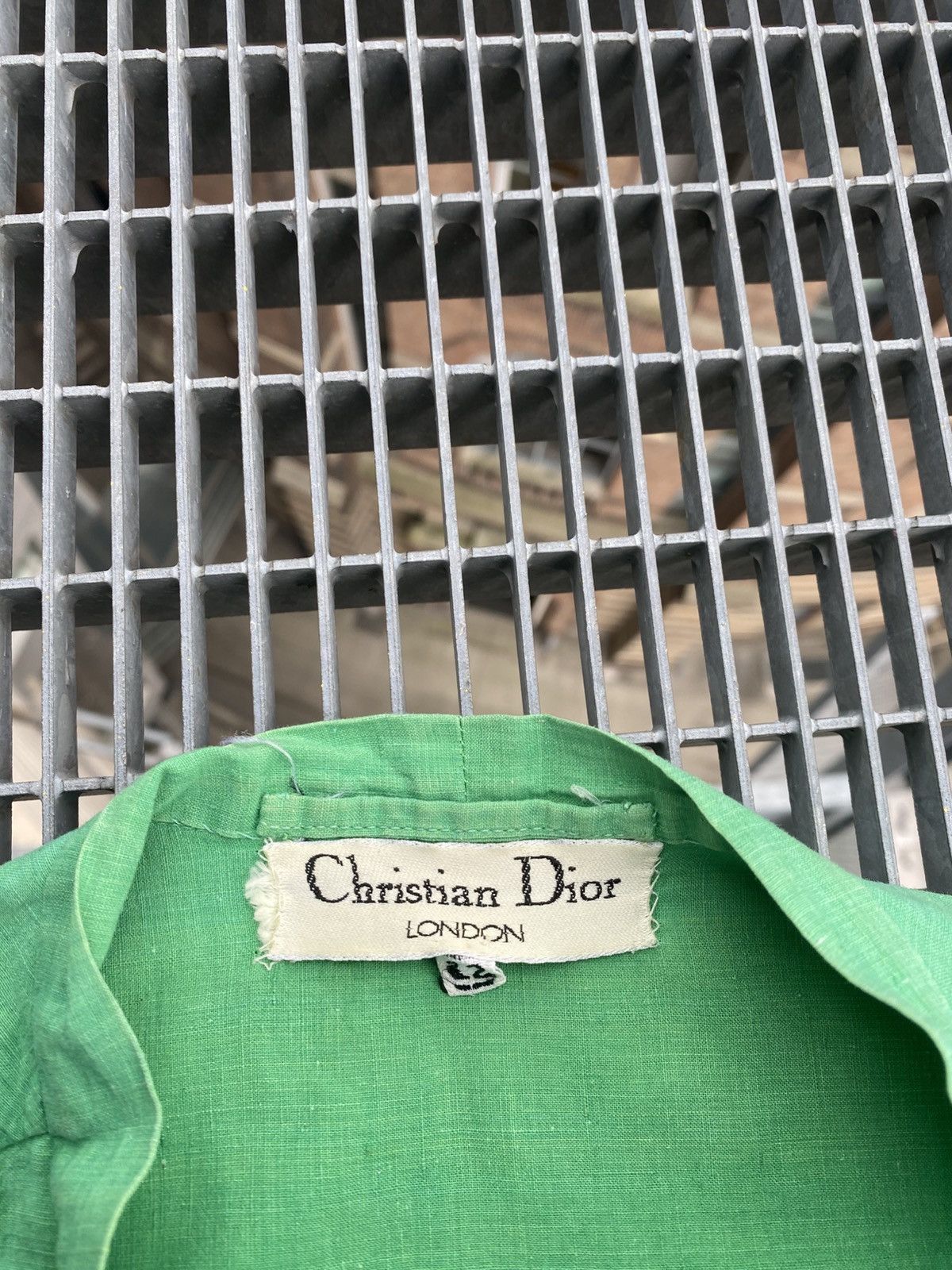 Christian Dior Monsieur Vintage 80s Christian Dior London CD Logo Cotton Dress Size M / US 6-8 / IT 42-44 - 12 Thumbnail