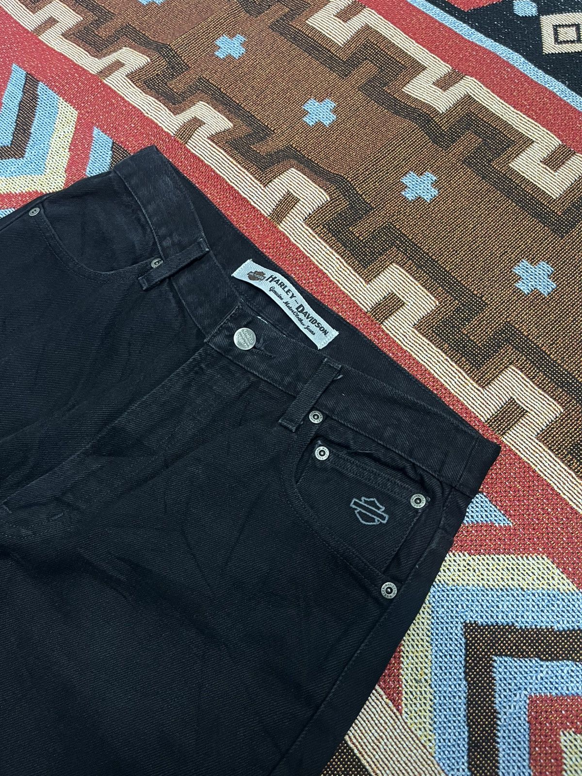 Harley Davidson 💀Harley Davidson Motor Cycles Jeans💀 Size US 32 / EU 48 - 6 Thumbnail