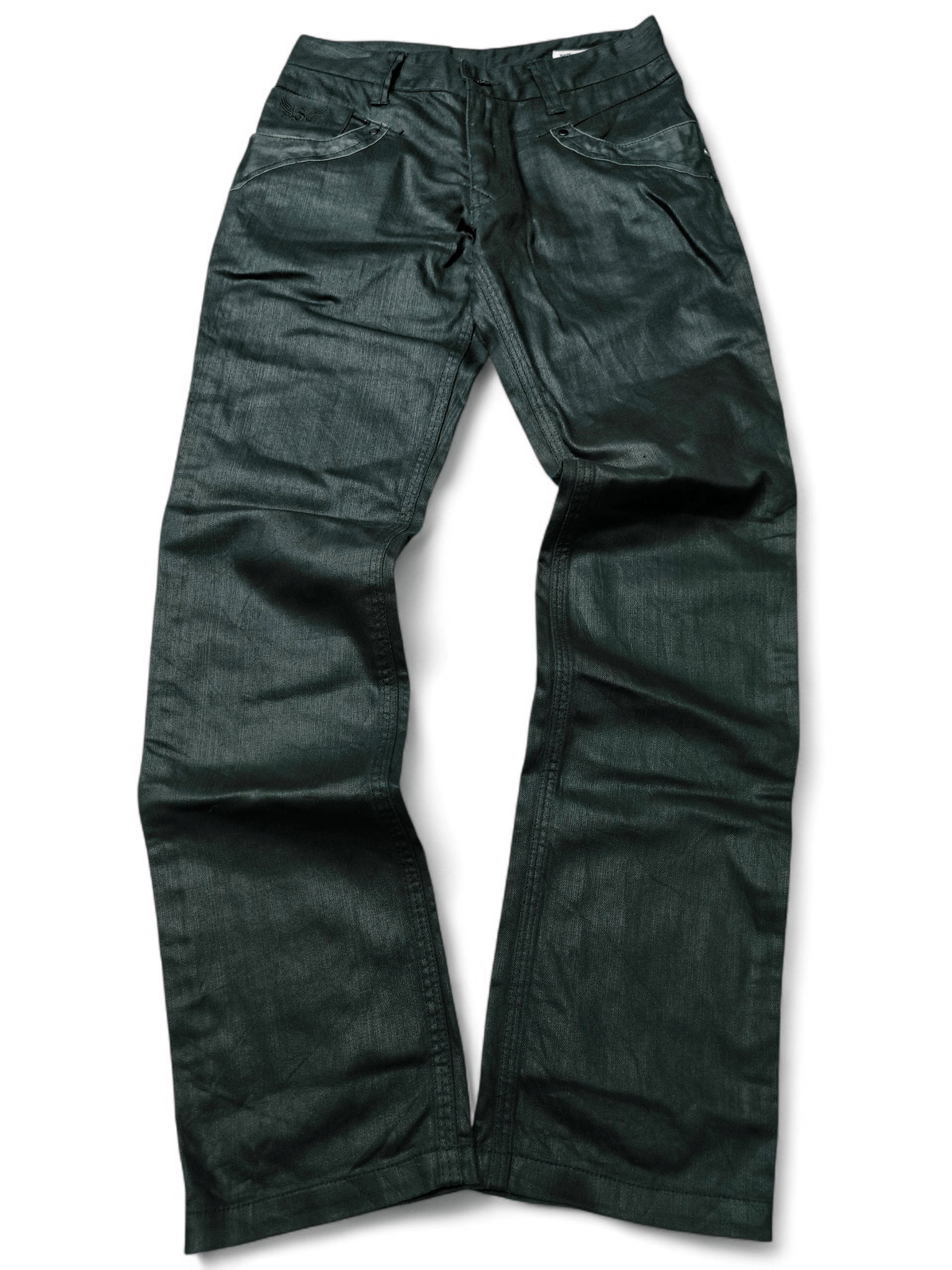 14th Addiction Semantic Design Black Coated Jeans Size US 30 / EU 46 - 2 Thumbnail