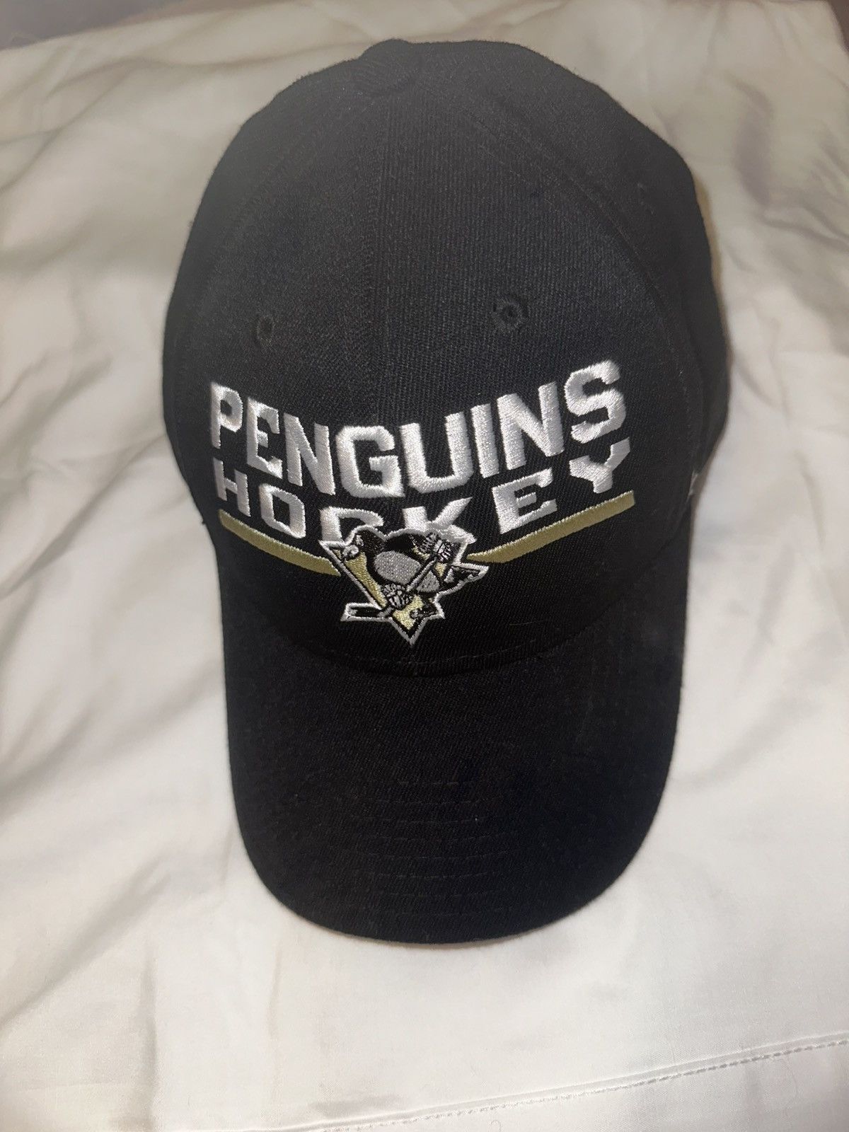 Reebok REEBOK PITTSBURGH PENGUINS OS L/XL Center Ice Black Hat Size ONE SIZE - 1 Thumbnail