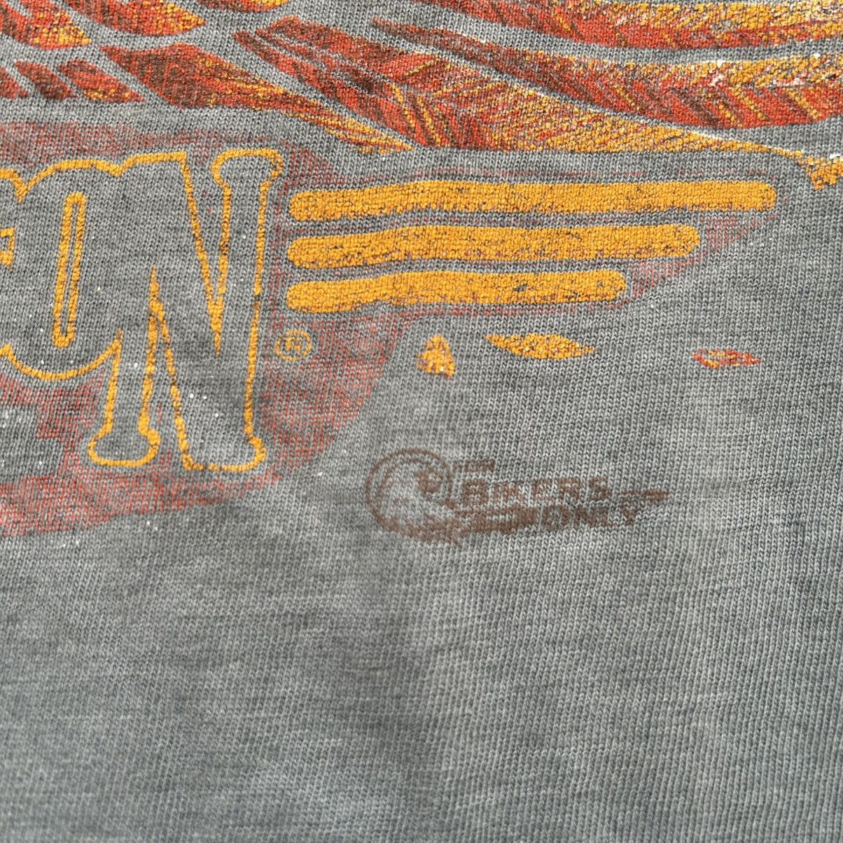 Harley Davidson Vintage 80s Harley Davidson For Bikers Only Eagle Shirt Size US L / EU 52-54 / 3 - 3 Thumbnail
