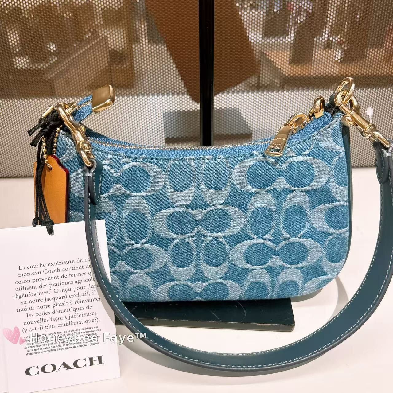 Coach Teri Mini Crossbody Bag In Signature Denim CDQ25 Size ONE SIZE - 6 Thumbnail