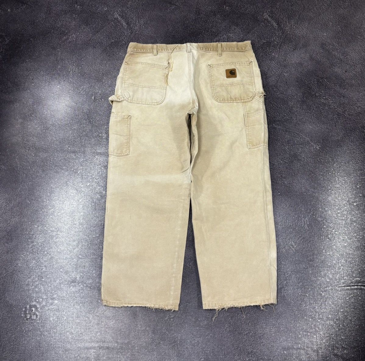 Carhartt Vintage 90s Carhartt USA Faded Work Hype Skate Baggy Pants Size US 38 / EU 54 - 1 Thumbnail