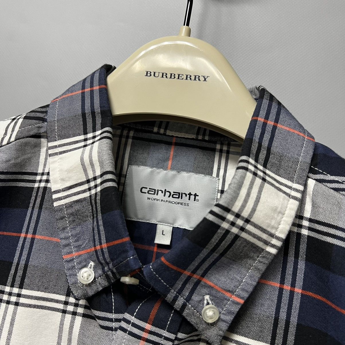 Carhartt × Carhartt Wip Carhartt WIP L/S Steen Shirt Plaid y2k Size US L / EU 52-54 / 3 - 9 Thumbnail