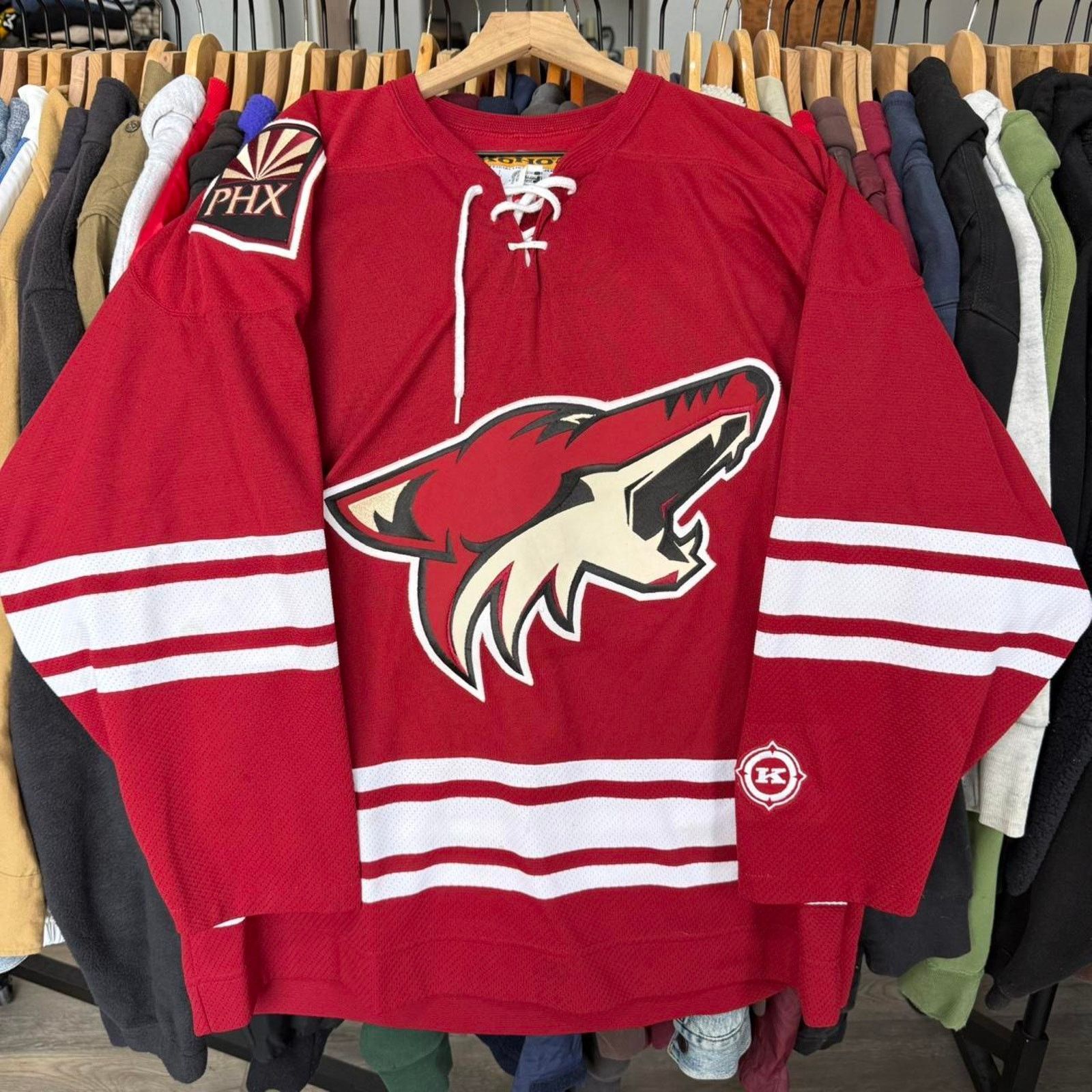 NHL Vintage Phoenix Coyotees KOHO Hockey Jersey Size US L / EU 52-54 / 3 - 1 Thumbnail