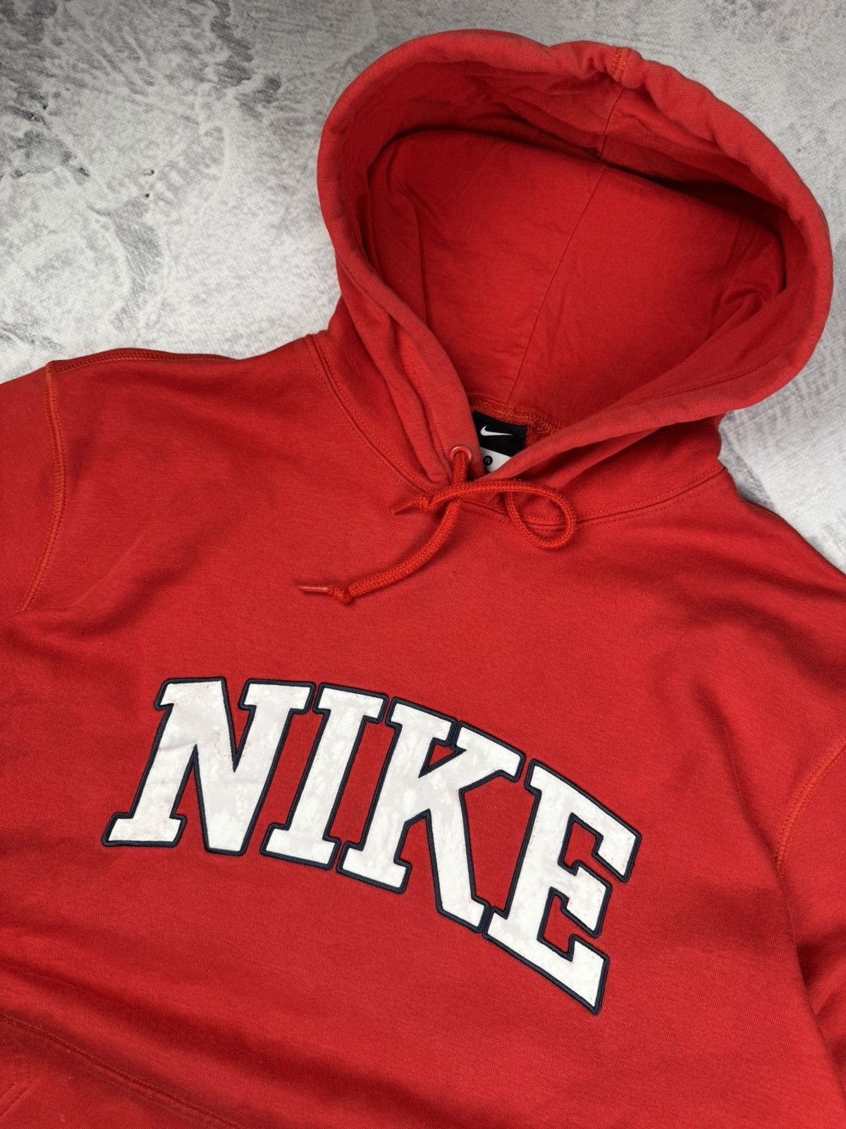 Nike × Vintage NIKE VINTAGE CENTER LOGO OVERSIZE BOXY HOODIE Size US XL / EU 56 / 4 - 3 Thumbnail