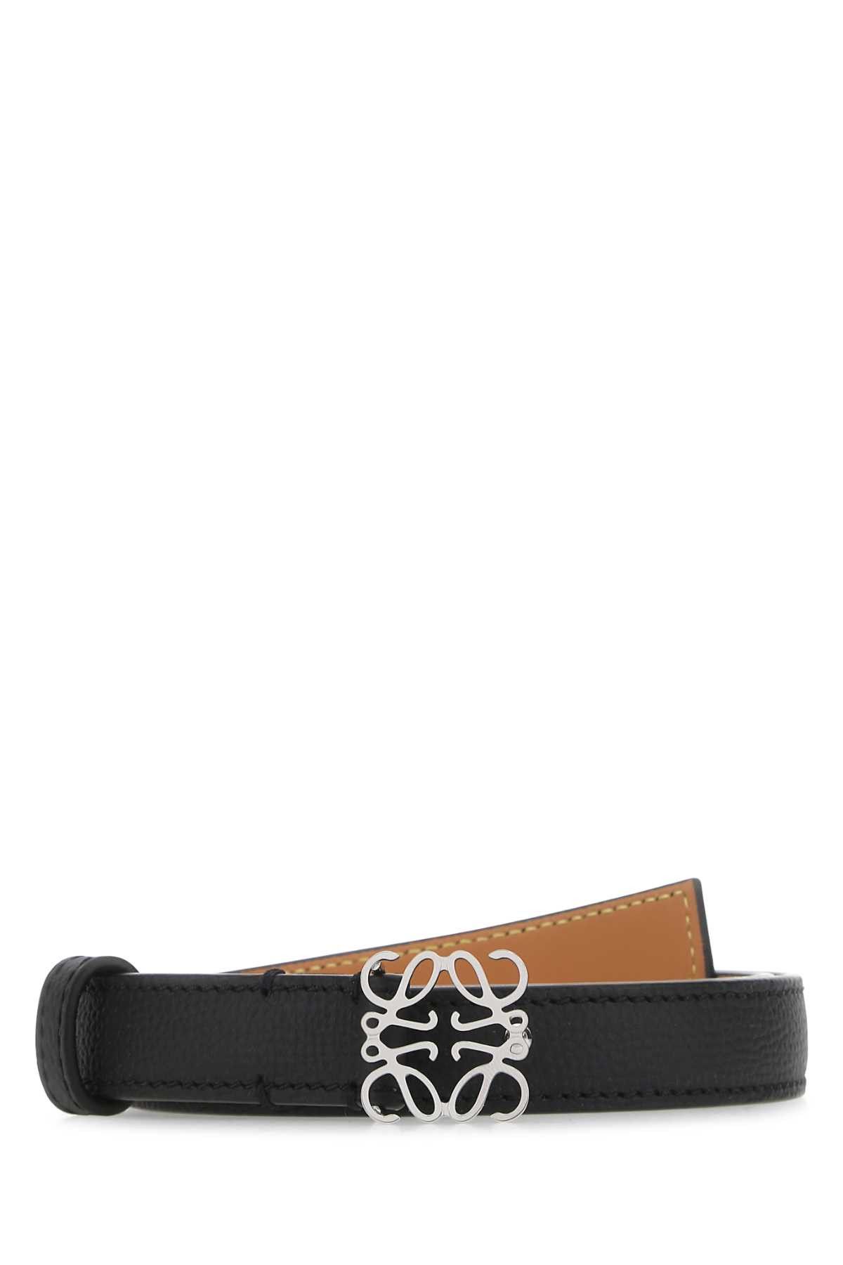 Loewe Black Leather Belt Size ONE SIZE - 1 Thumbnail