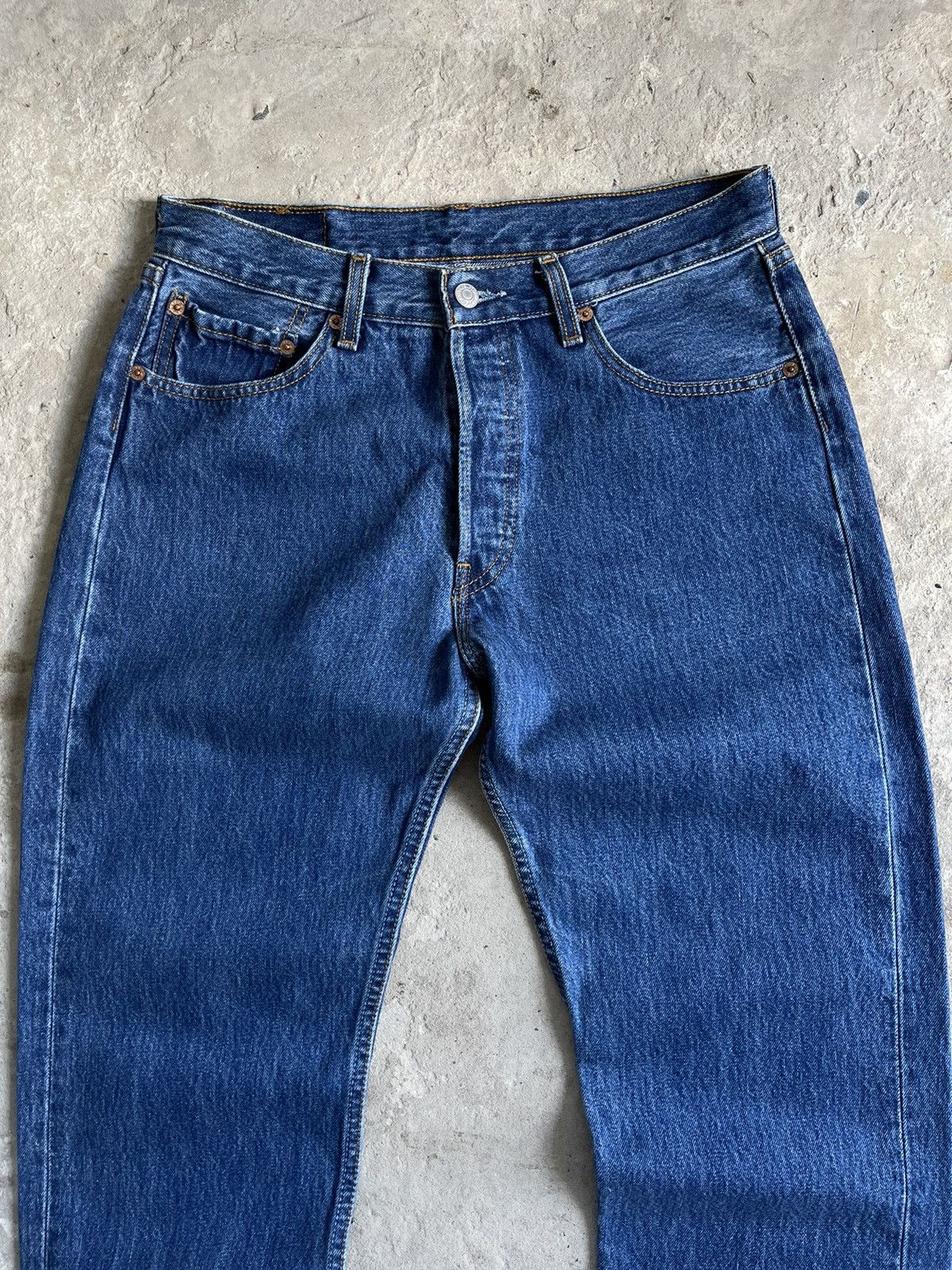 Levi's Levi's 501 Red Tab Straight Classic Fit Denim Jeans Size US 32 / EU 48 - 4 Thumbnail