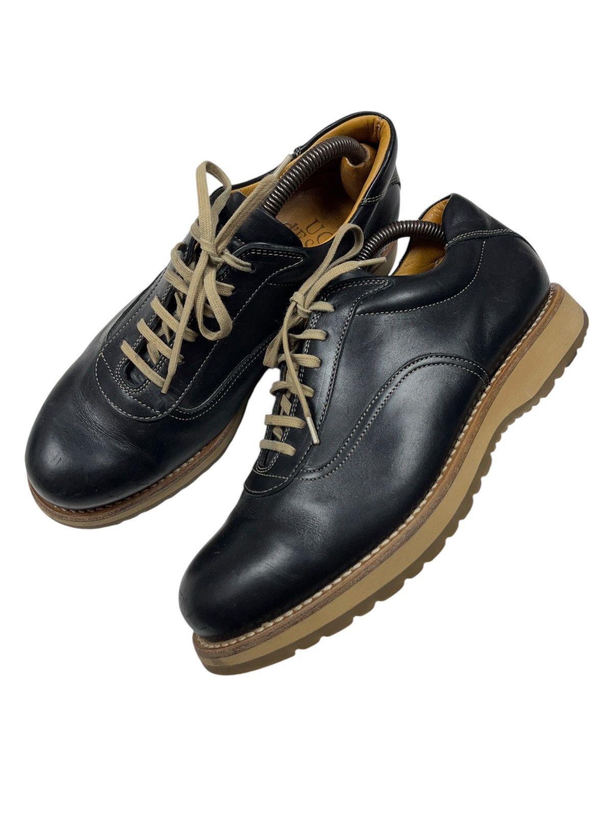 Genuine Leather × Japanese Brand × Vintage Vintage Handmade Japanese Leather Shoes Size US 8.5 / EU 41-42 - 2 Thumbnail