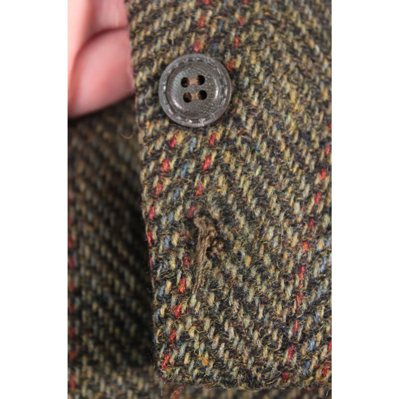 Vintage VINTAGE Men's 1960s Mavest Green HBT Wool Tweed Blazer Small Jacket Size US S / EU 44-46 / 1 - 5 Thumbnail
