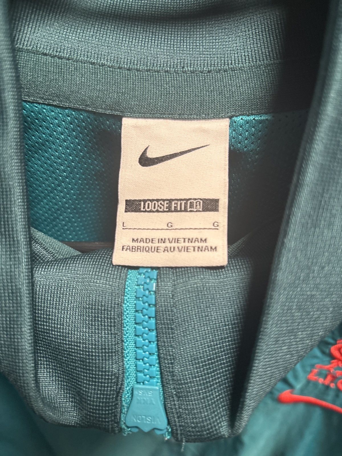 Nike × Vintage Liverpool track top, Turquoise/Orange Size US L / EU 52-54 / 3 - 3 Thumbnail