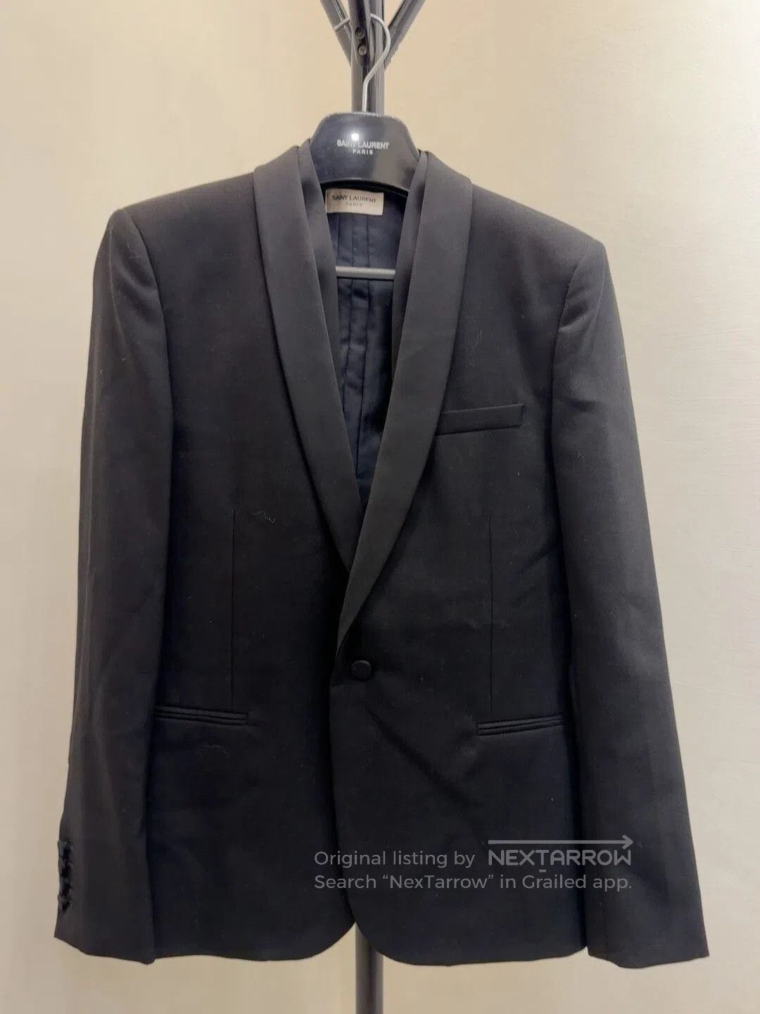 Saint Laurent Paris Saint Laurent Black Smoking Jacket. Size US M / EU 48-50 / 2 - 1 Thumbnail