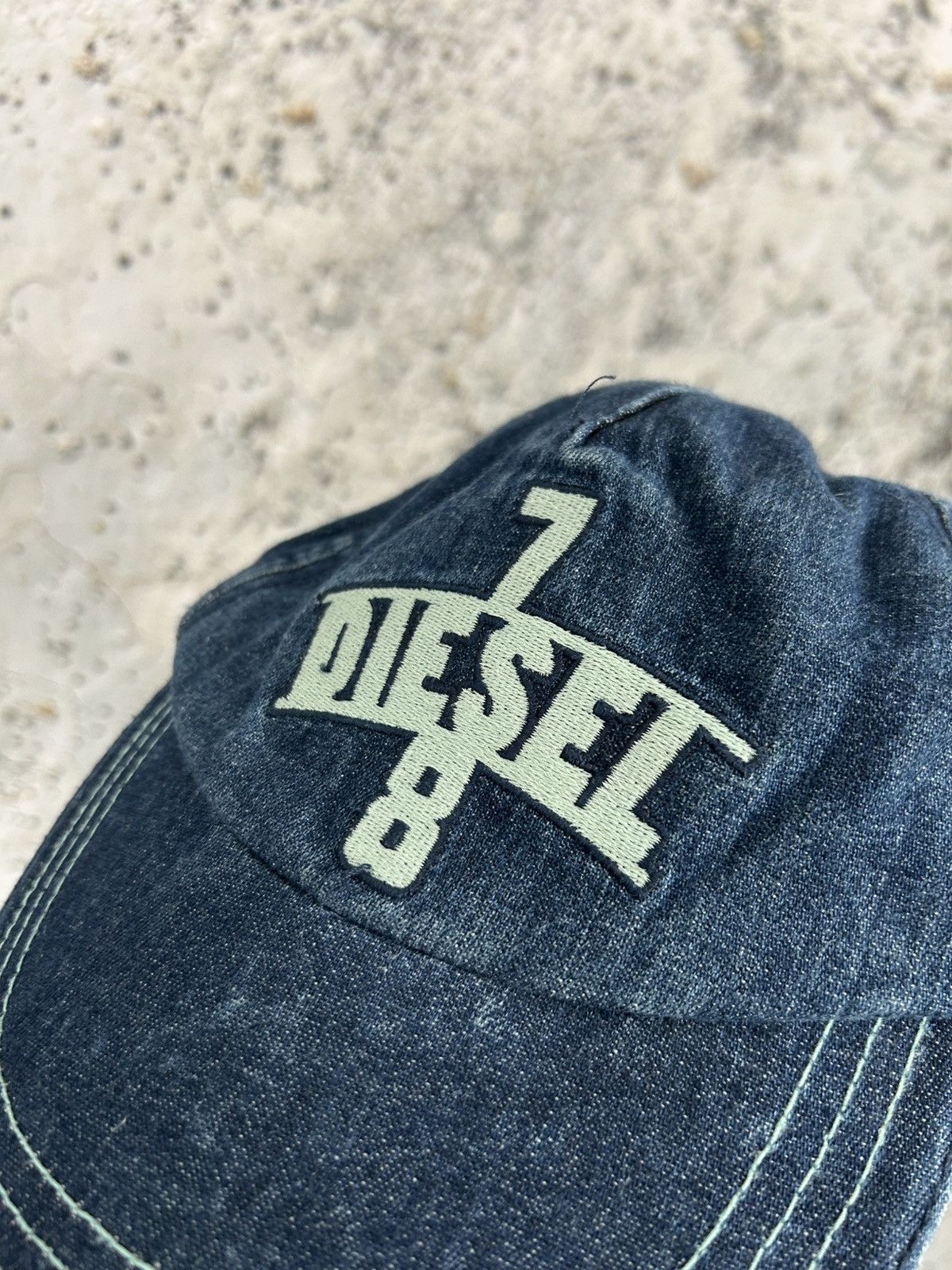 Diesel Vintage Diesel Hat Denim Streetwear Punk Grunge Avant Garde Size ONE SIZE - 2 Thumbnail