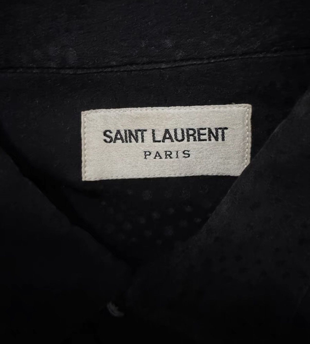 Saint Laurent Paris Saint Laurent (SLP) 20SS Starry Sky Silk Polka Dot Shirt Size US M / EU 48-50 / 2 - 6 Thumbnail