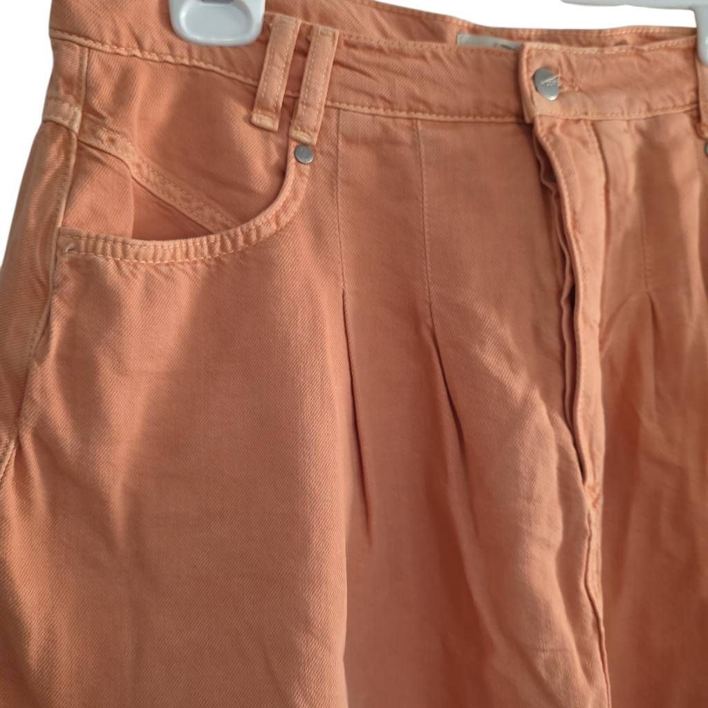 Anthropologie Pilcro Anthropologie Women's Size 14 Pink Rose Orange Pleate Size 36" / US 14 / IT 50 - 5 Thumbnail