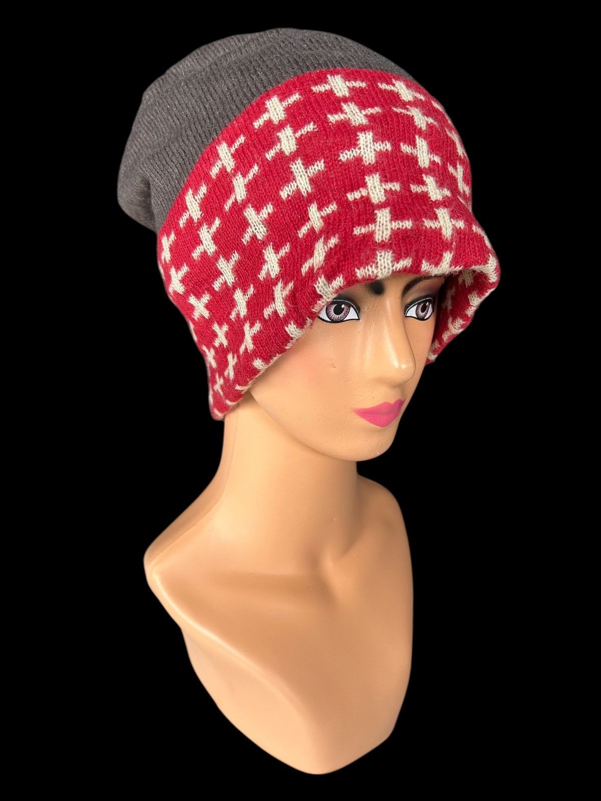 Japanese Brand × Kapital × Vintage Japanese Punk Bondage Style big Beanie Hats Size ONE SIZE - 1 Thumbnail