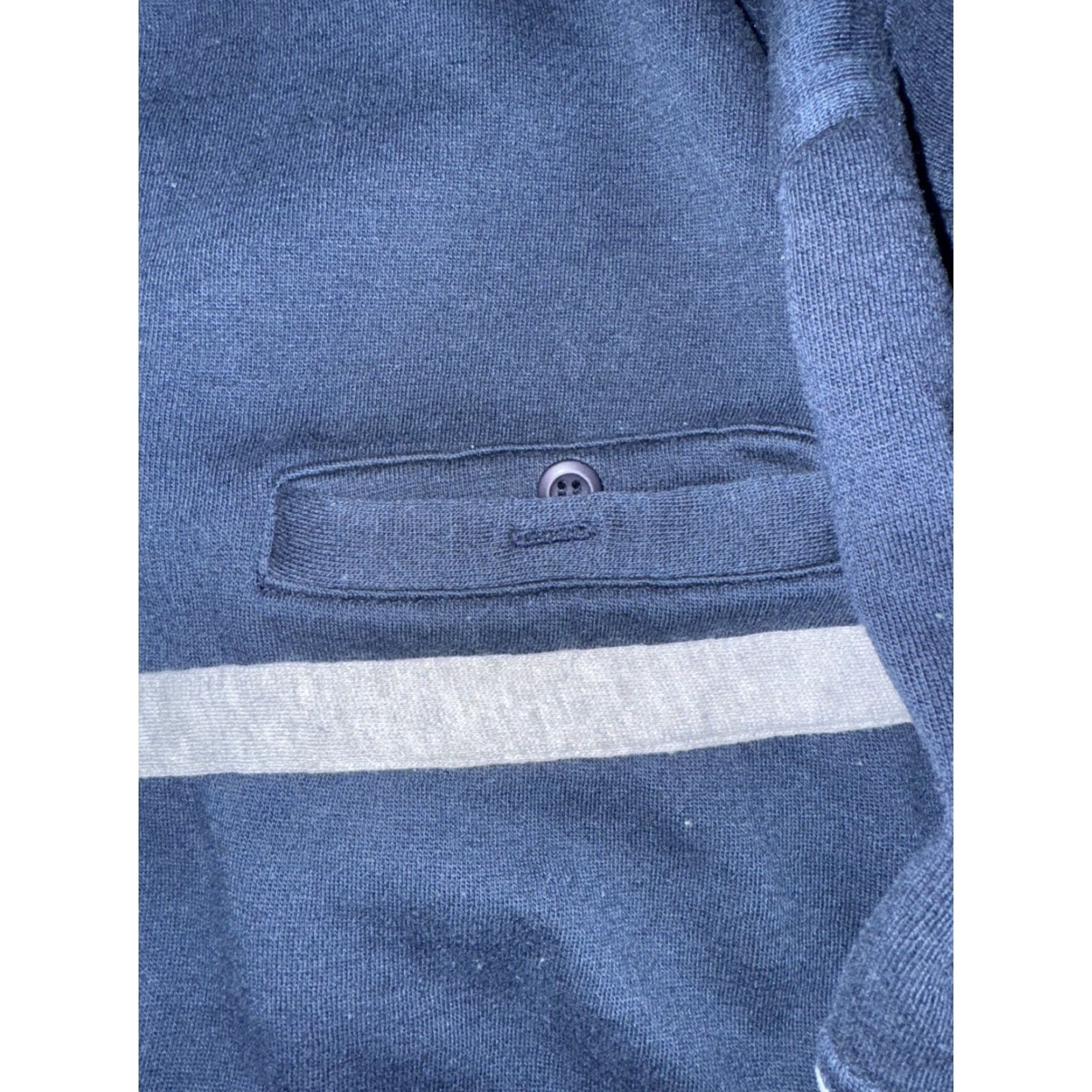 Vintage VINTAGE David Taylor Henley Crewneck Sweater Striped Blue Large Mens 90s" Size US L / EU 52-54 / 3 - 2 Thumbnail