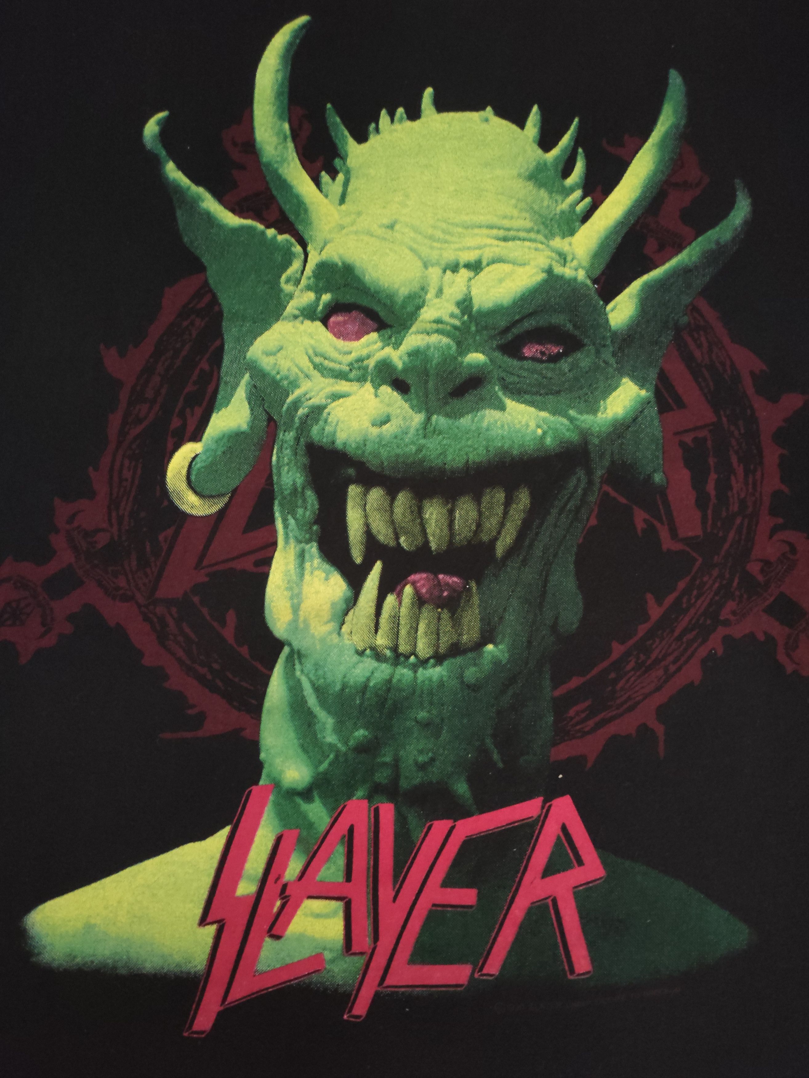 Band Tees Slayer T Shirt Vintage 1990 Grail Size US XL / EU 56 / 4 - 10 Thumbnail