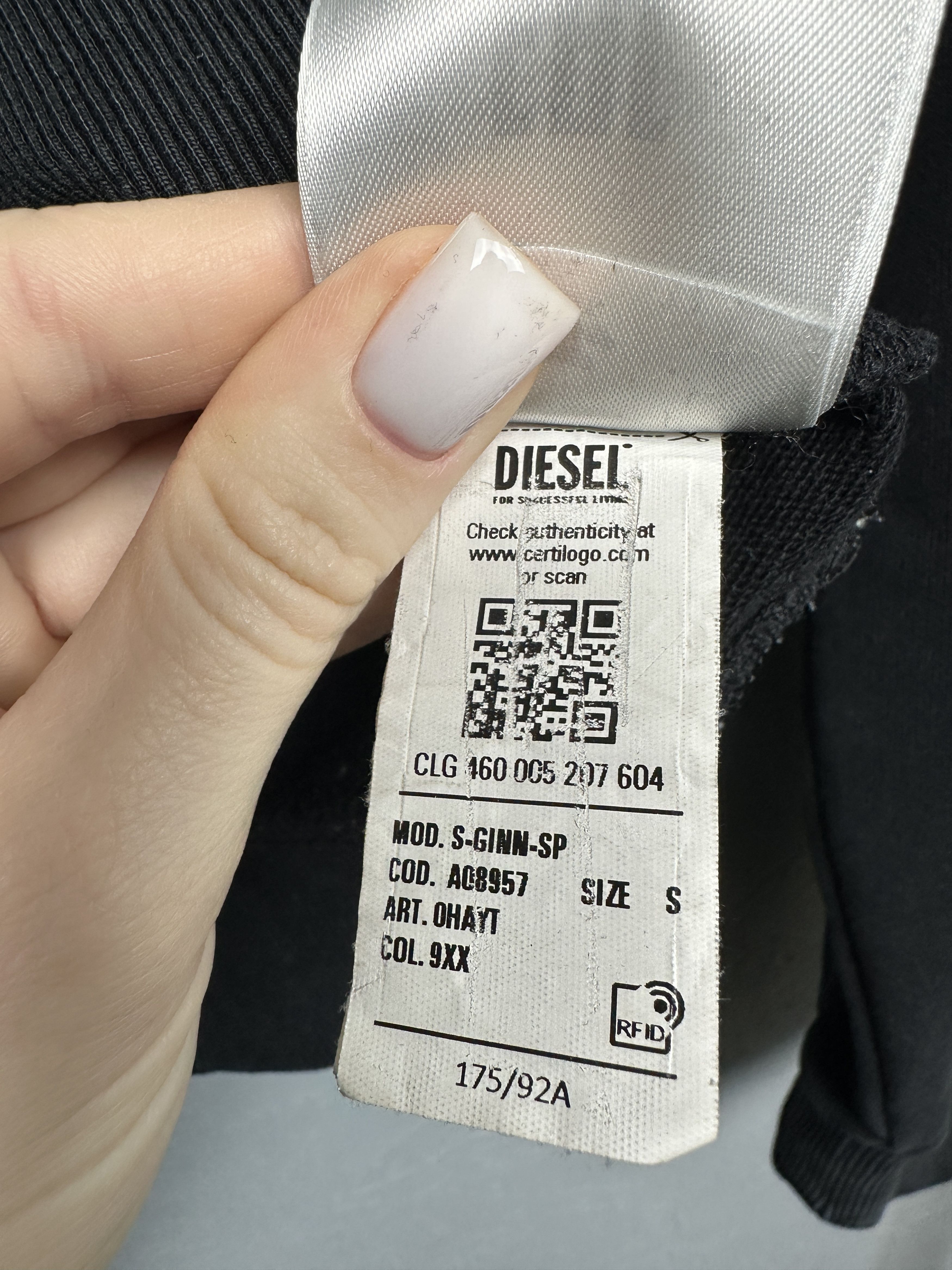 Diesel Diesel Mens Crew Neck Sweatshirt Size US S / EU 44-46 / 1 - 6 Thumbnail