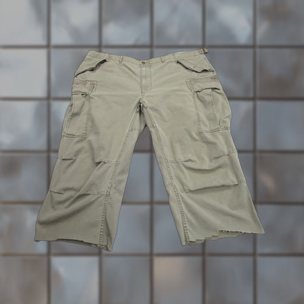 Polo Ralph Lauren VINTAGE Polo Ralph Lauren Cargo Pants Mens 46 Green Army Cut Off Paratrooper Grunge y2k Size US XXL / EU 58 / 5 - 1 Thumbnail