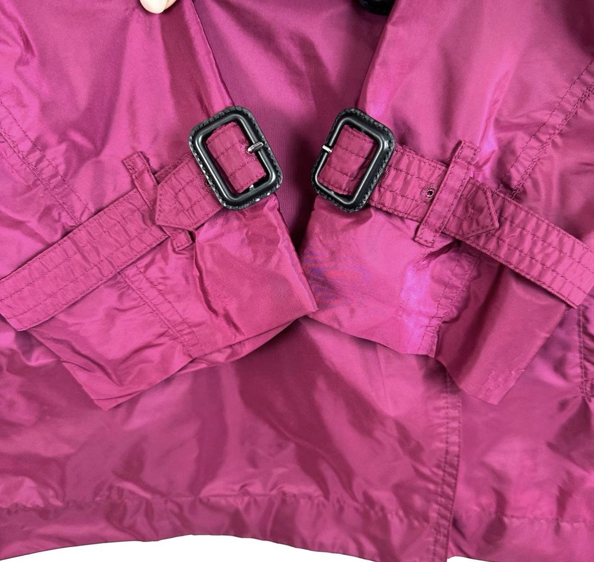 Burberry Burberry Magenta Mid-Length Double-Breasted Trench Coat K12 Size M / US 6-8 / IT 42-44 - 6 Thumbnail