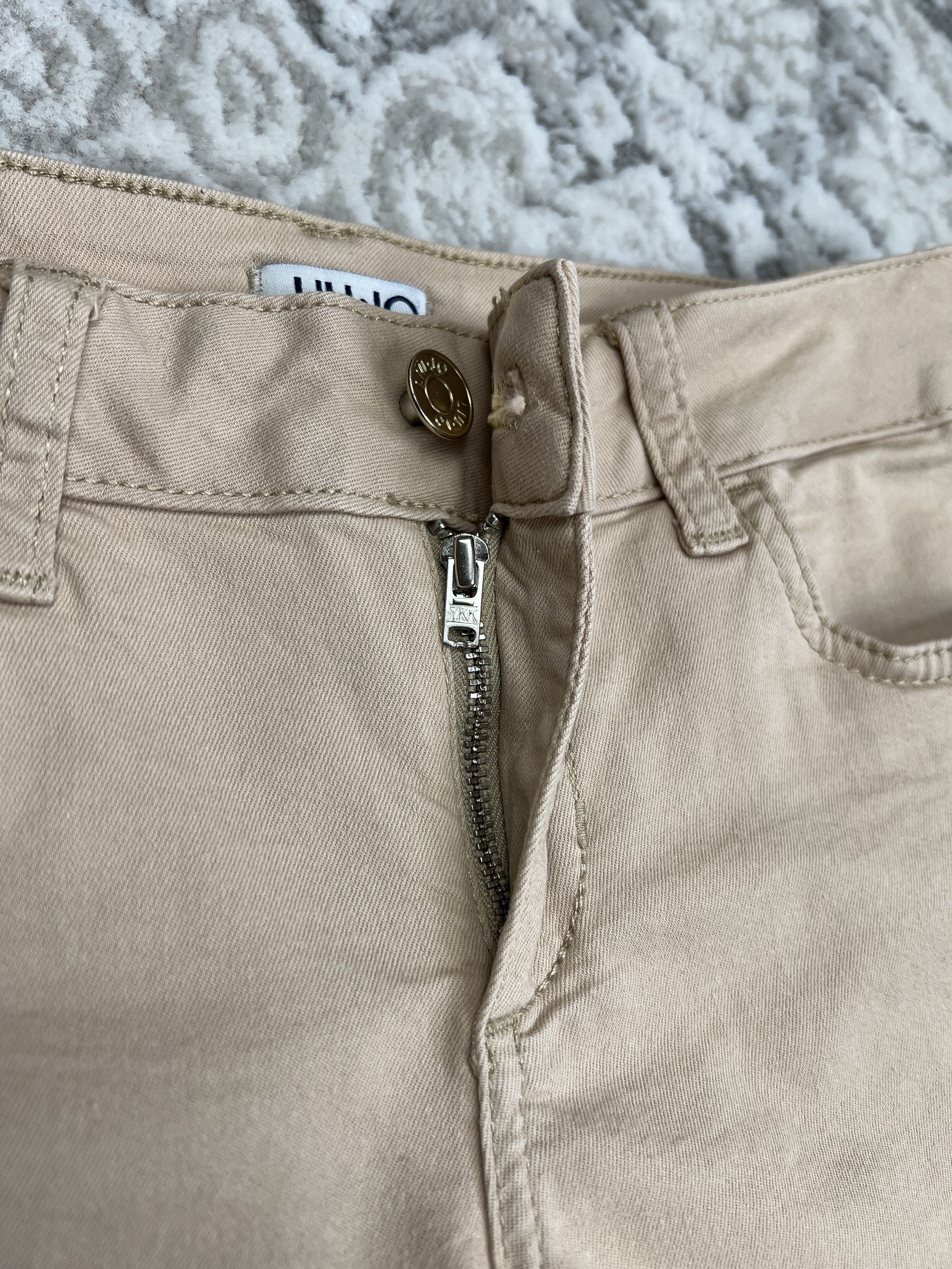 Liu Jo Liu Jo Beige Jeans Embroidered Hem Size 27" / US 4 / IT 40 - 6 Thumbnail