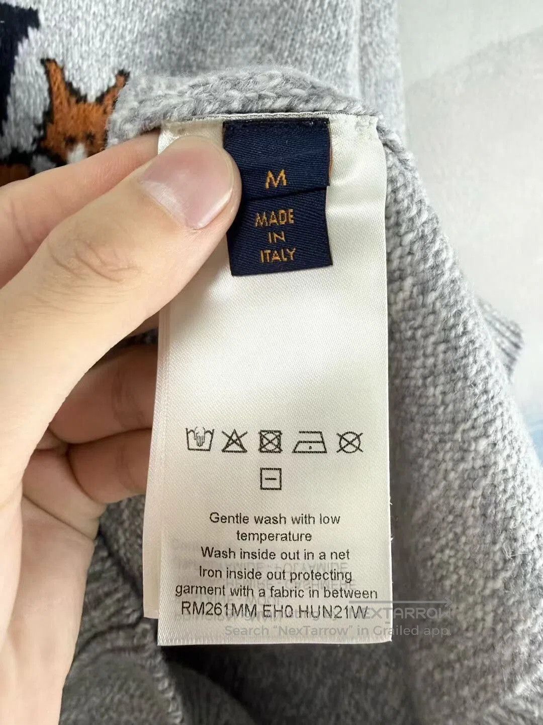 Other Louis Vuitton Gray Fox Pattern Cashmere Sweater. Size US M / EU 48-50 / 2 - 4 Thumbnail