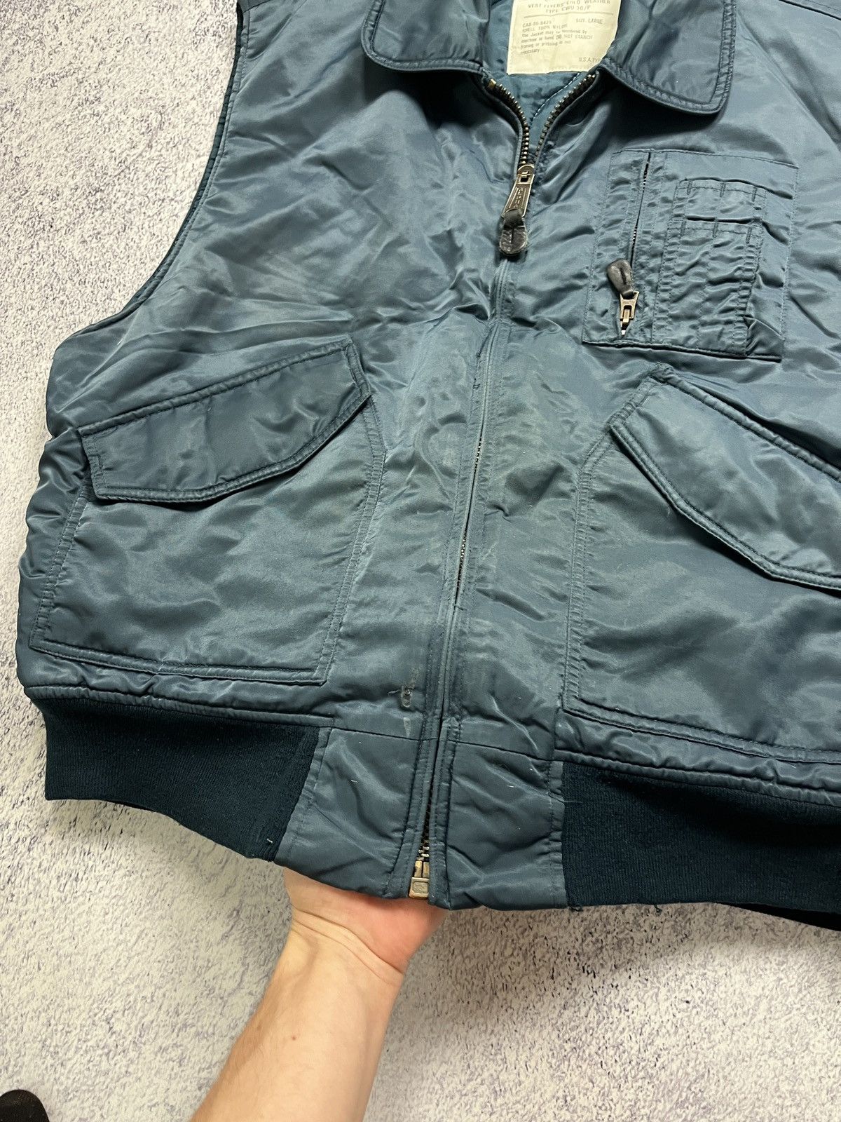 Japanese Brand × Vintage Vintage Military Vest Cold Weather Jacket Flyers CWU-36p Size US L / EU 52-54 / 3 - 8 Thumbnail