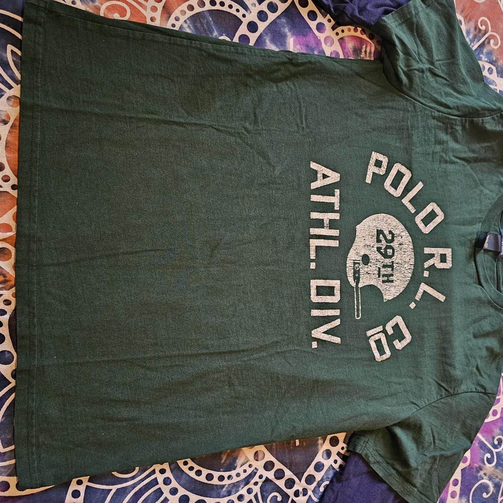 Polo Ralph Lauren Polo Ralph Lauren XL Kid's Blue and Green T-shirt Size US XL / EU 56 / 4 - 2 Thumbnail