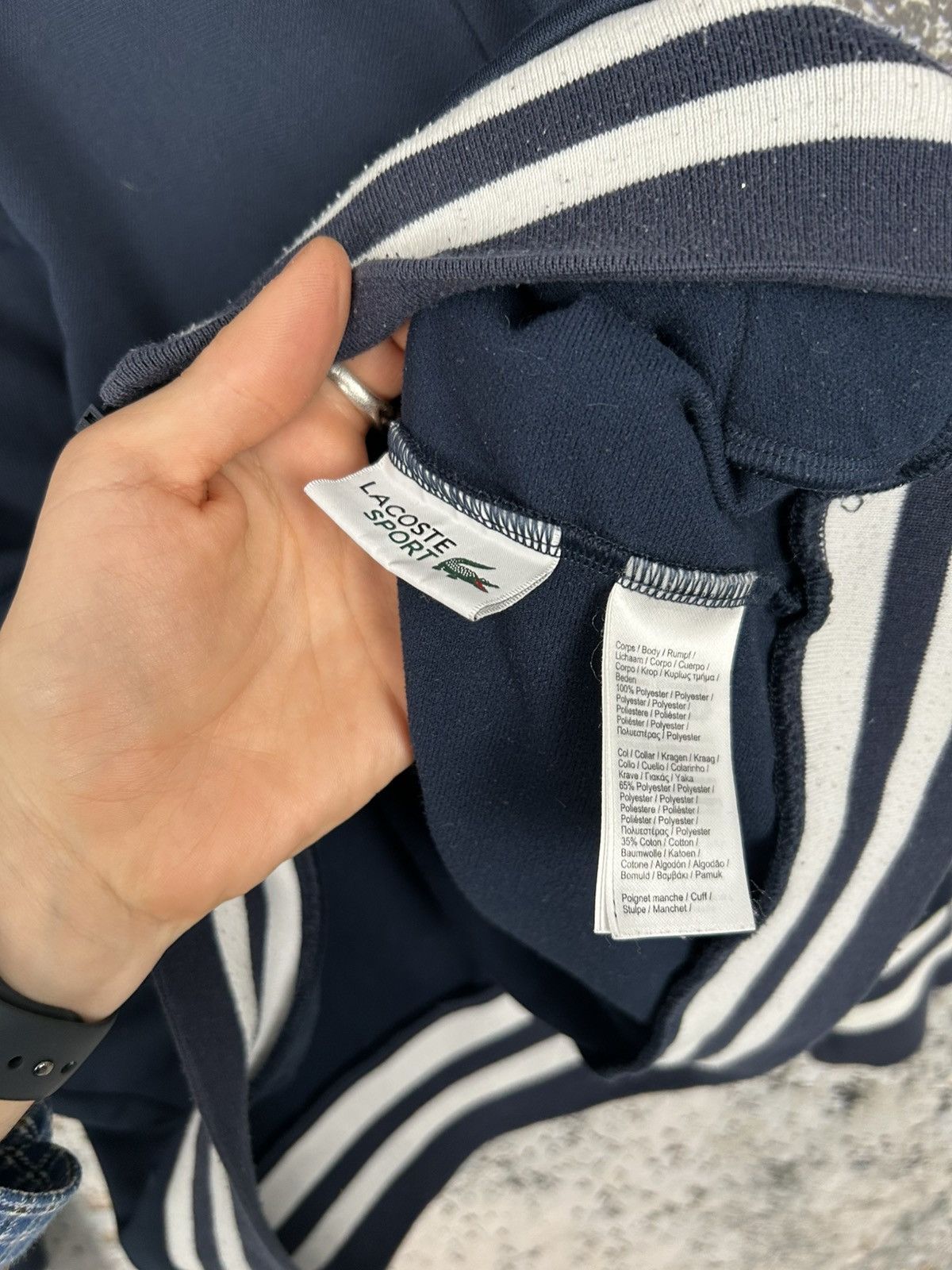 Other Lacoste Zip Sweatshirt Tracksuit Jacket Streetwear Drill Rap Size US L / EU 52-54 / 3 - 5 Thumbnail