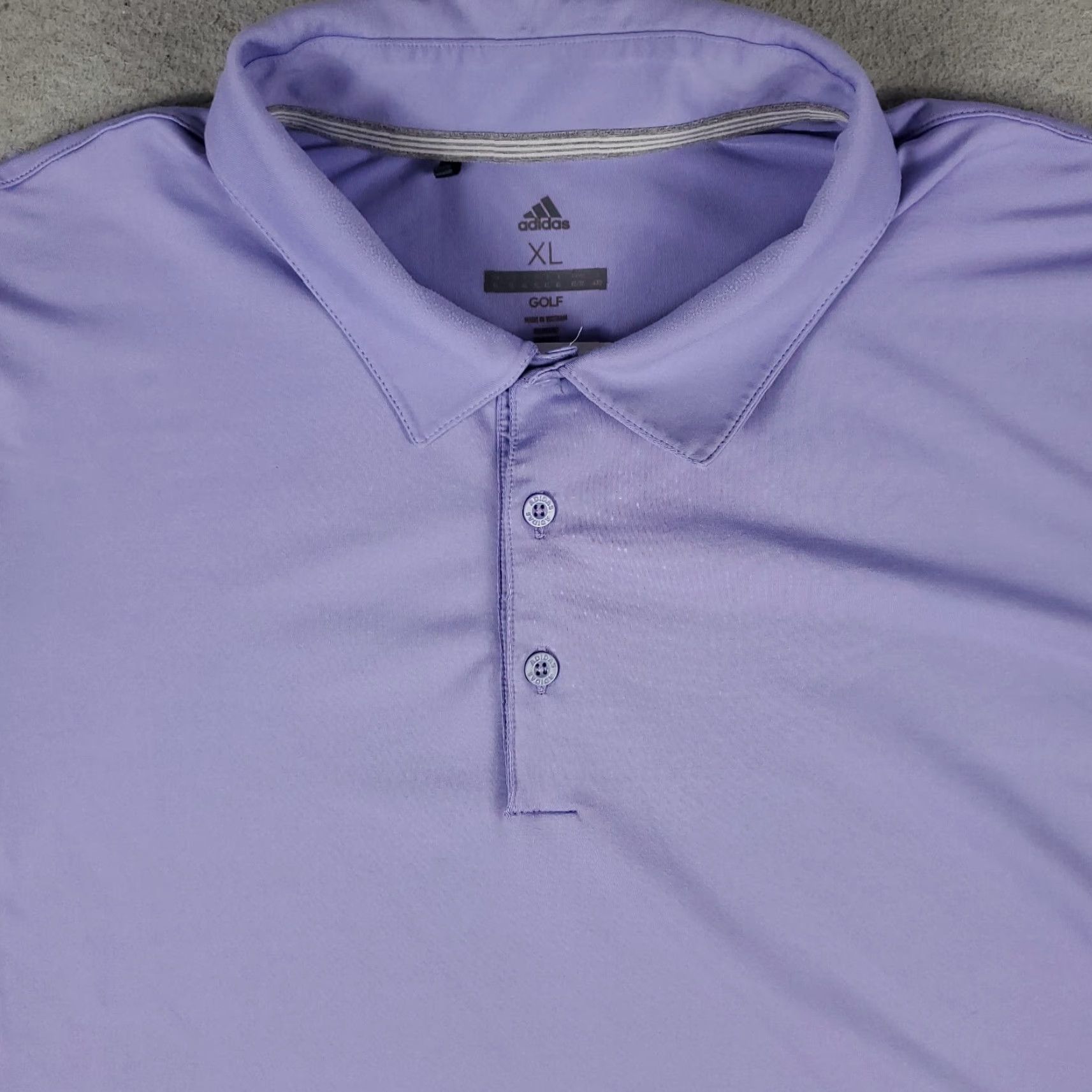 Adidas Adidas Polo Shirt Mens XL Purple Polo Shirt Casual Golf Short Sleeve Men Active Size US XL / EU 56 / 4 - 2 Thumbnail