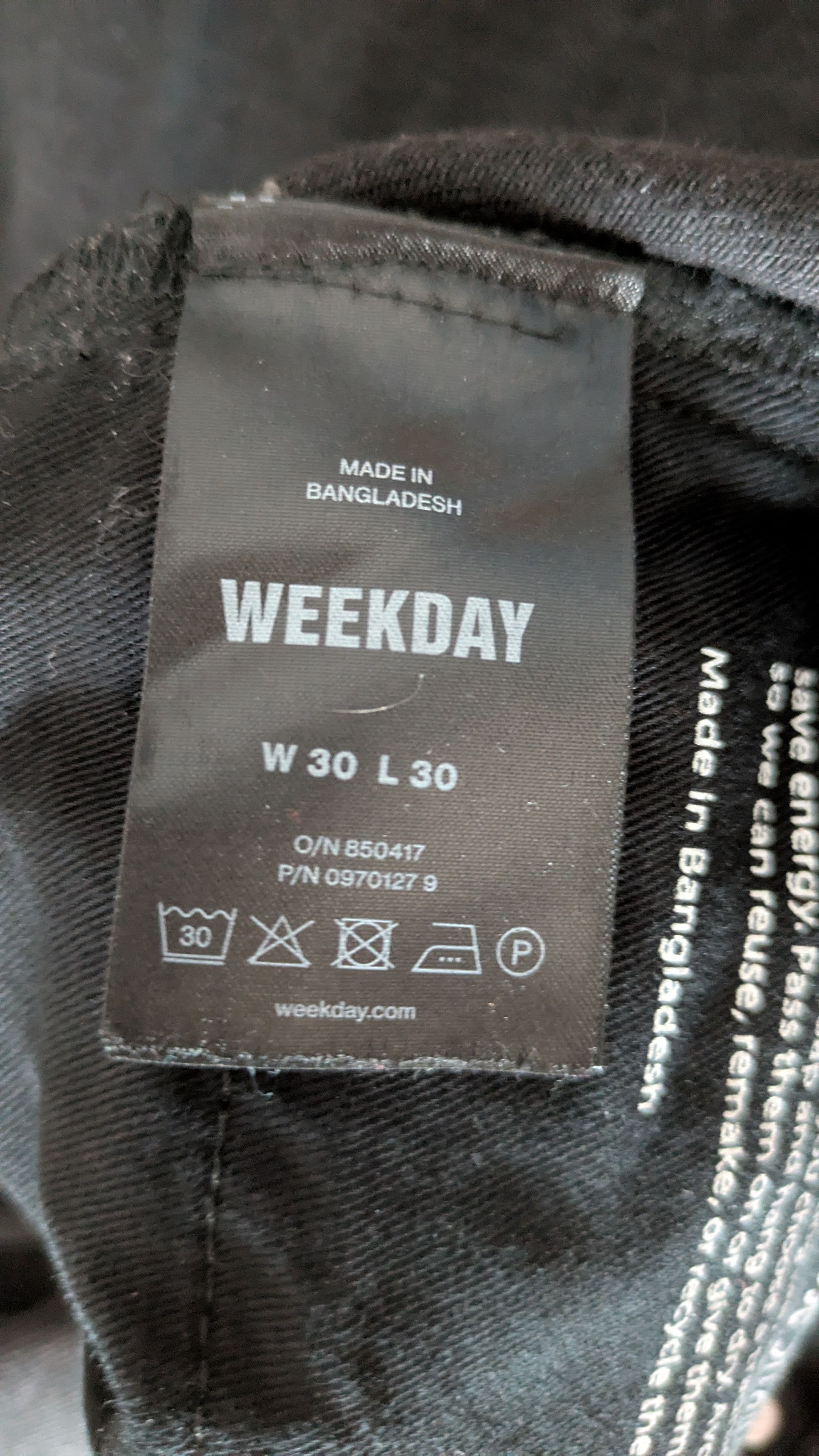 Weekday Black Galaxy Jeans Weekday - 30/30 Size US 30 / EU 46 - 4 Thumbnail