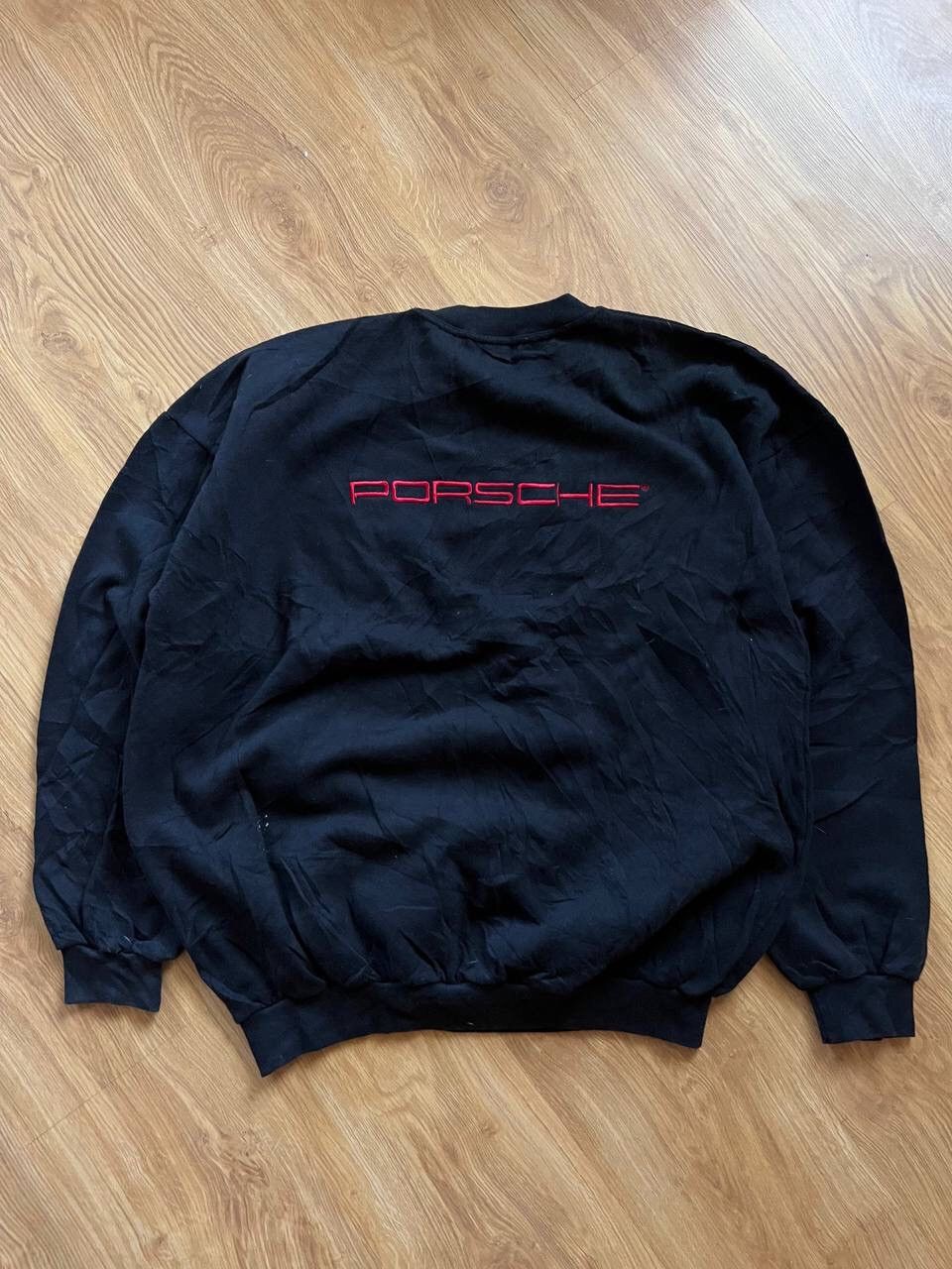 Vintage 90s Porsche Ne Quid Nimis 2 Sided Graphic Canada Made Sweatshirt XL hotsell Rare