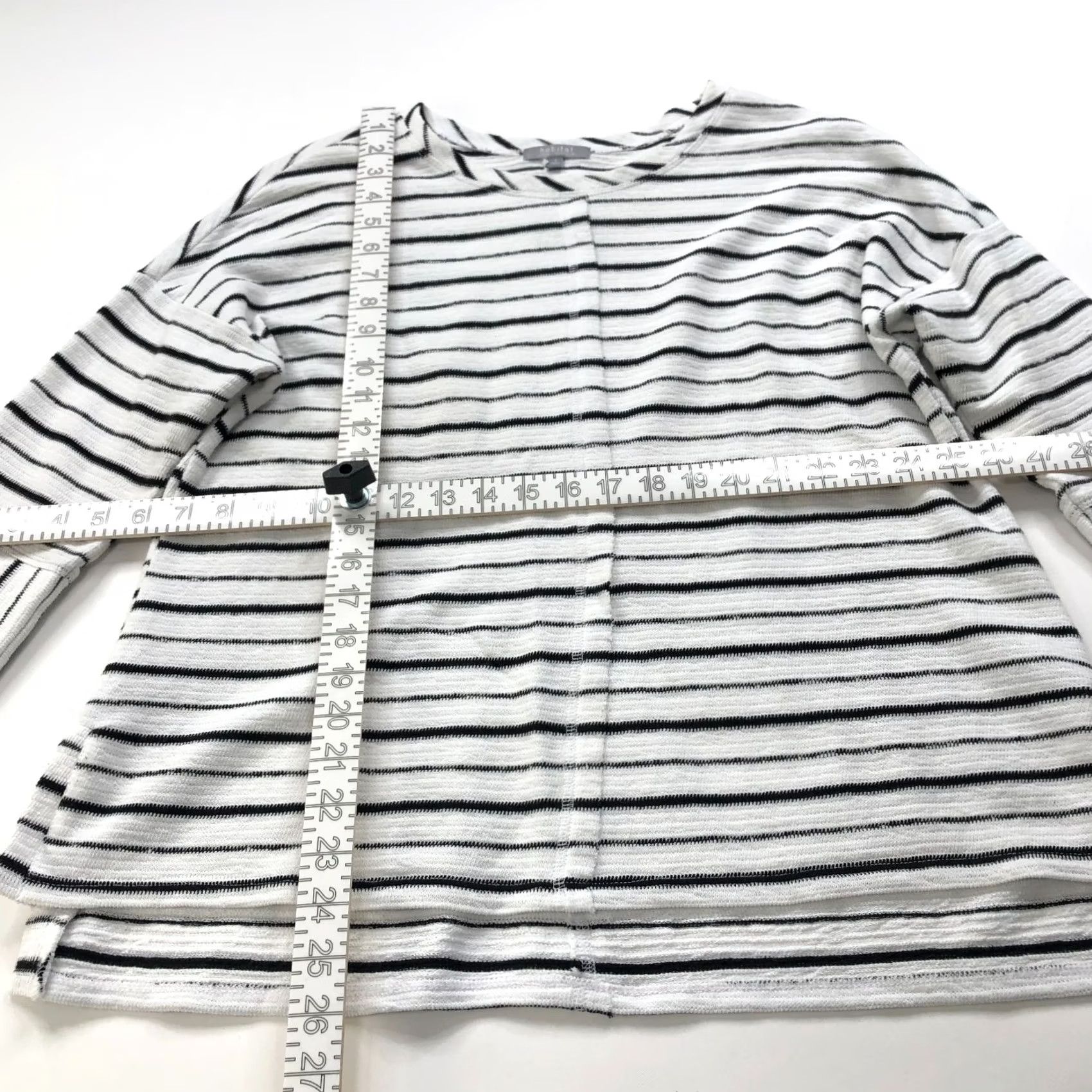 Habitat Habitat Clothes To Live In Small Crew Neck Pullover Sweater Black XS White MINT (Women) Pullover Casual Knit Shirt Size S / US 4 / IT 40 - 6 Thumbnail