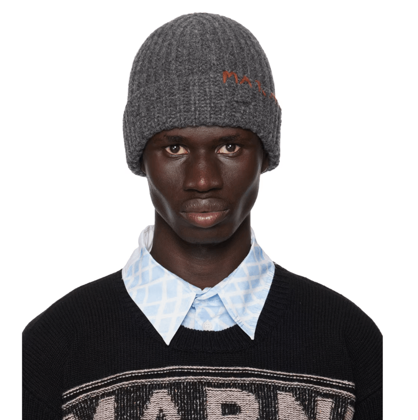 Marni BNWT AW24 MARNI SHETLAND MENDING GAUGE 5 BEANIE M Size ONE SIZE - 8 Thumbnail