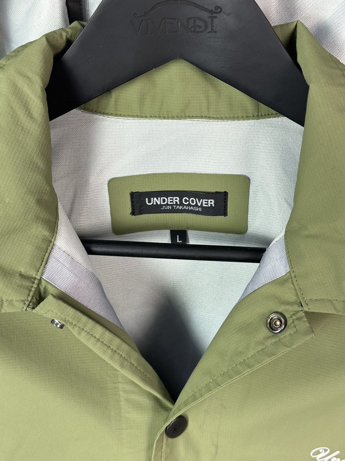 Undercover Undercover Jun Takahashi Green Coach Hooded Nylon Jacket Size US L / EU 52-54 / 3 - 4 Thumbnail