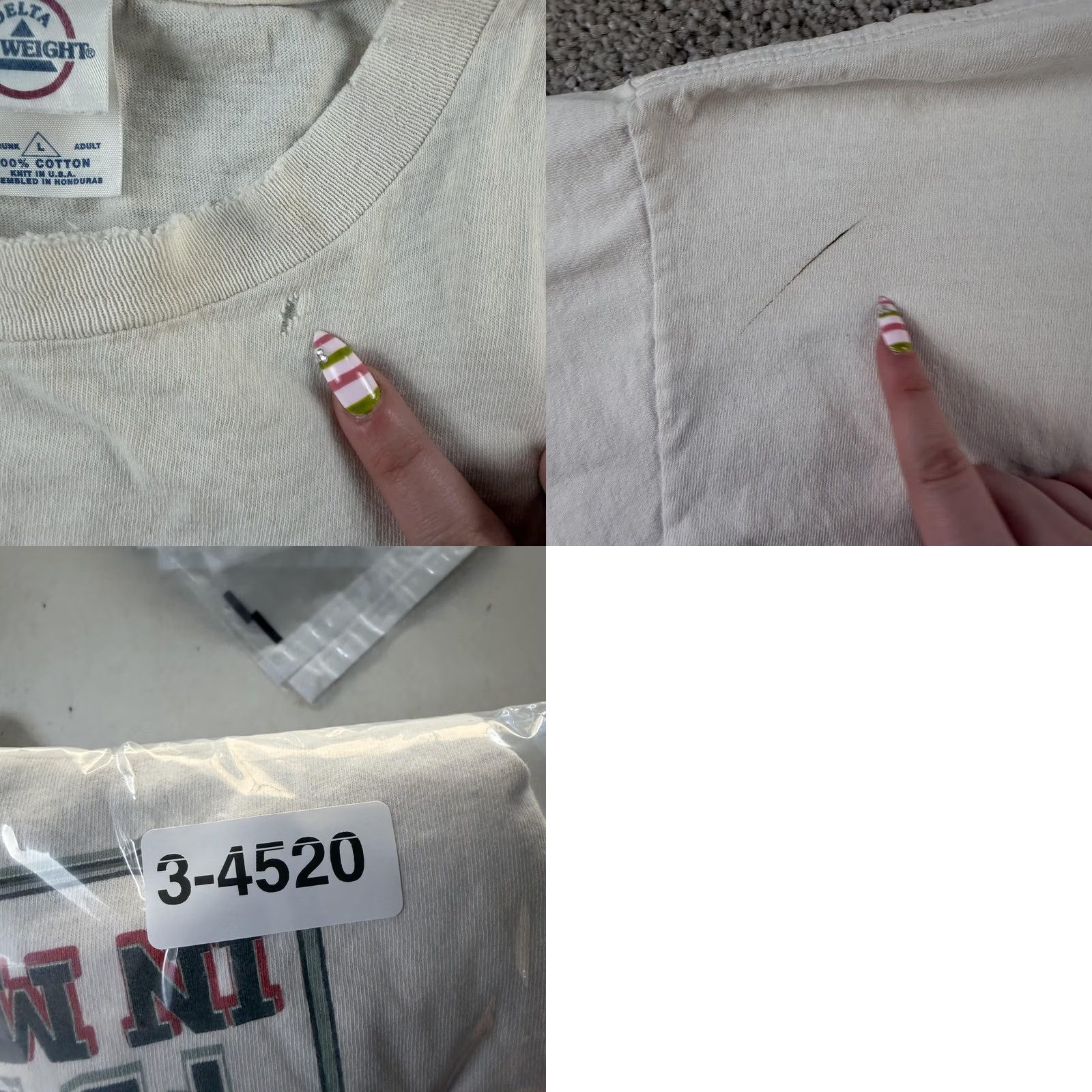 Delta VINTAGE I'd Rather Be In My Garage Tee Mens Large White Delta Pro Weight Shirt Size US L / EU 52-54 / 3 - 8 Thumbnail