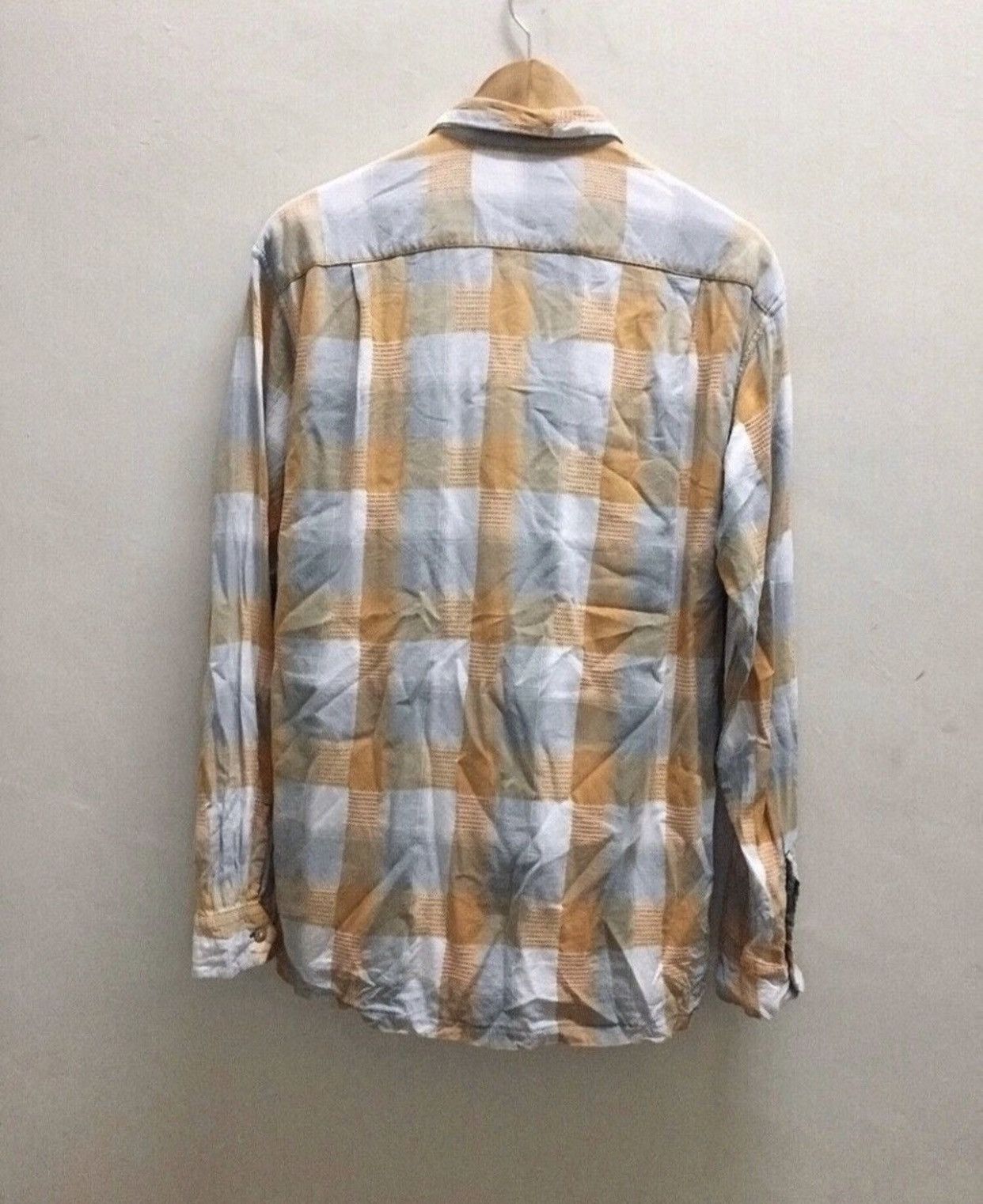 Buzz Rickson's VINTAGE Sugar Cane Mens Plaid Stripes Brown Flannel Large Size US L / EU 52-54 / 3 - 3 Thumbnail