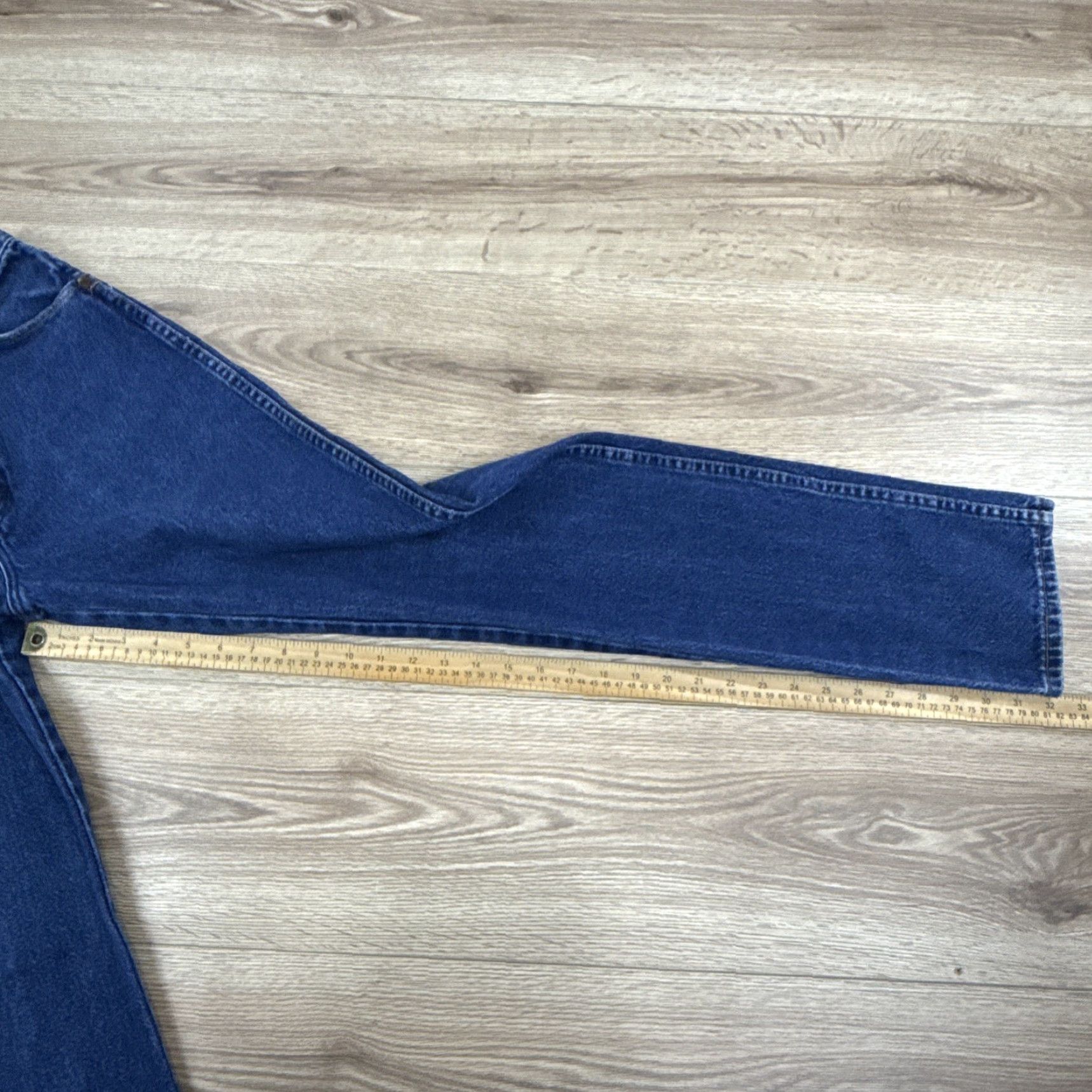 Wrangler VINTAGE Wrangler 14MWZ Jeans Womens 7x32 Blue Cowboy Cut Cowgirl Rodeo Western Y2K Size 28" / US 6 / IT 42 - 6 Thumbnail