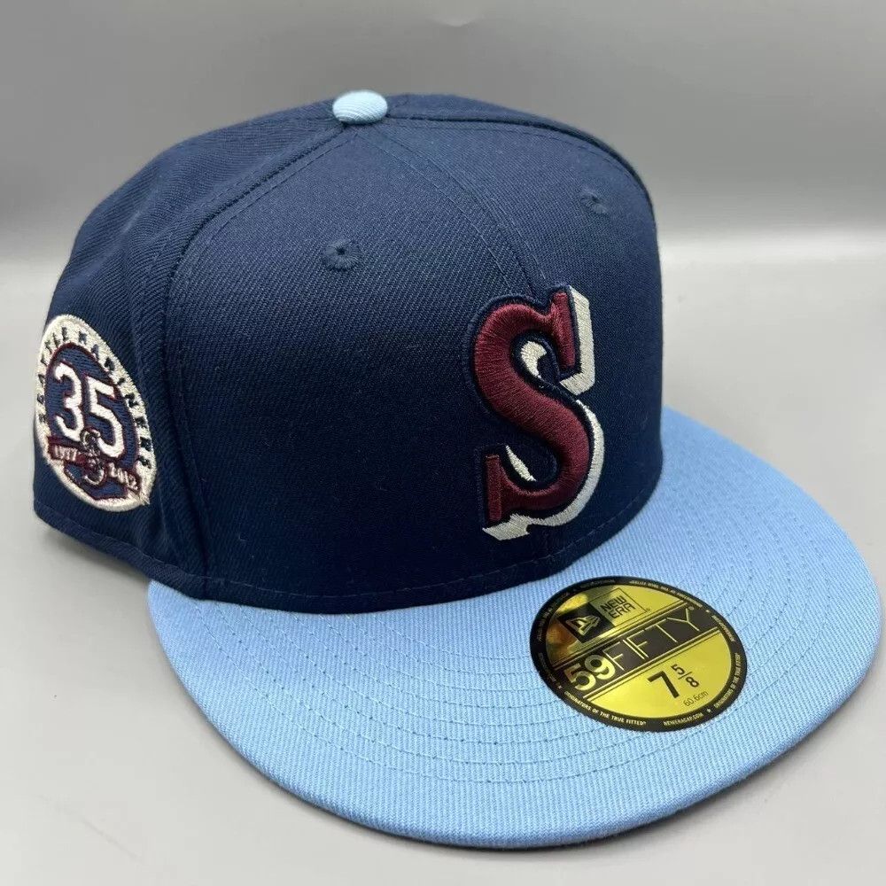New Era Seattle Mariners Hat Men 7 5/8 59Fifty New Era Fitted Cap Size ONE SIZE - 1 Thumbnail