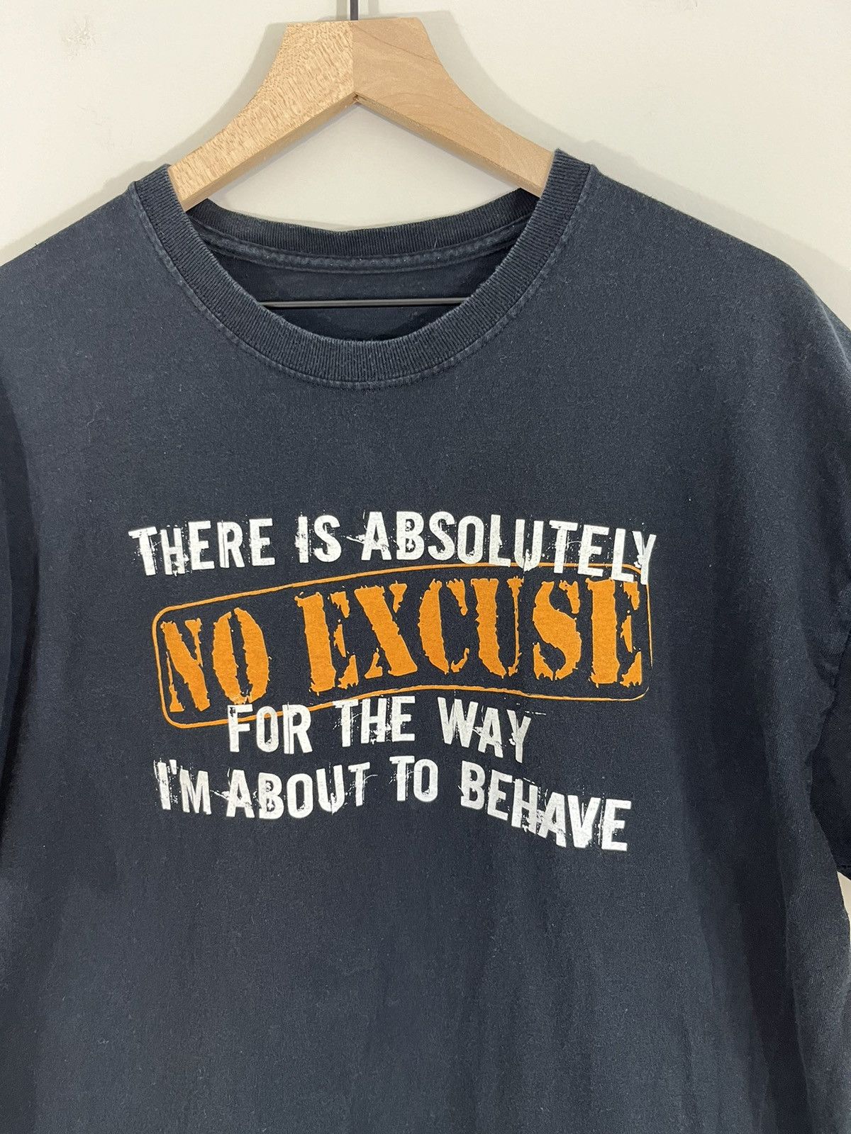 Vintage Faded Bad Behavior Humor Y2K Joke Tee Size US XL / EU 56 / 4 - 2 Thumbnail