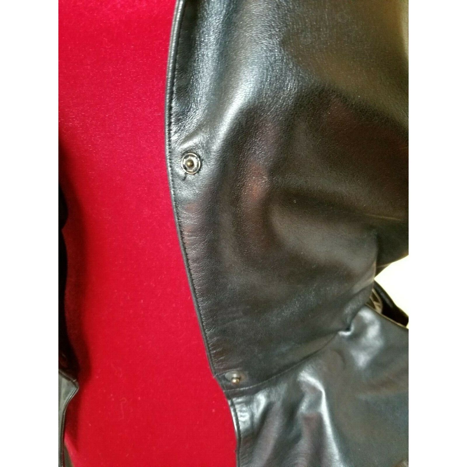 Vintage VINTAGE Zary's PARIS Black Leather Jacket Embellished Size S / US 4 / IT 40 - 8 Thumbnail