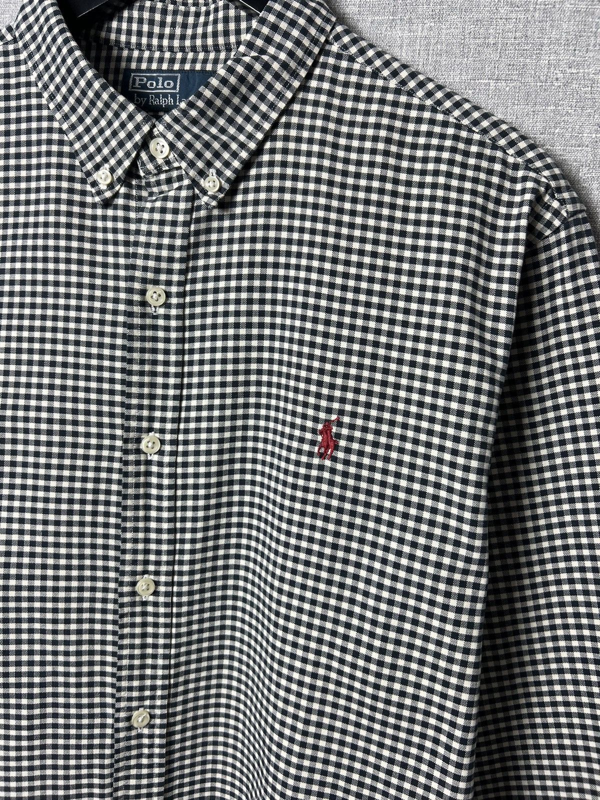 Polo Ralph Lauren Vintage Polo Ralph Lauren Checkered Long Sleeve Button Shirt Size US XL / EU 56 / 4 - 3 Thumbnail