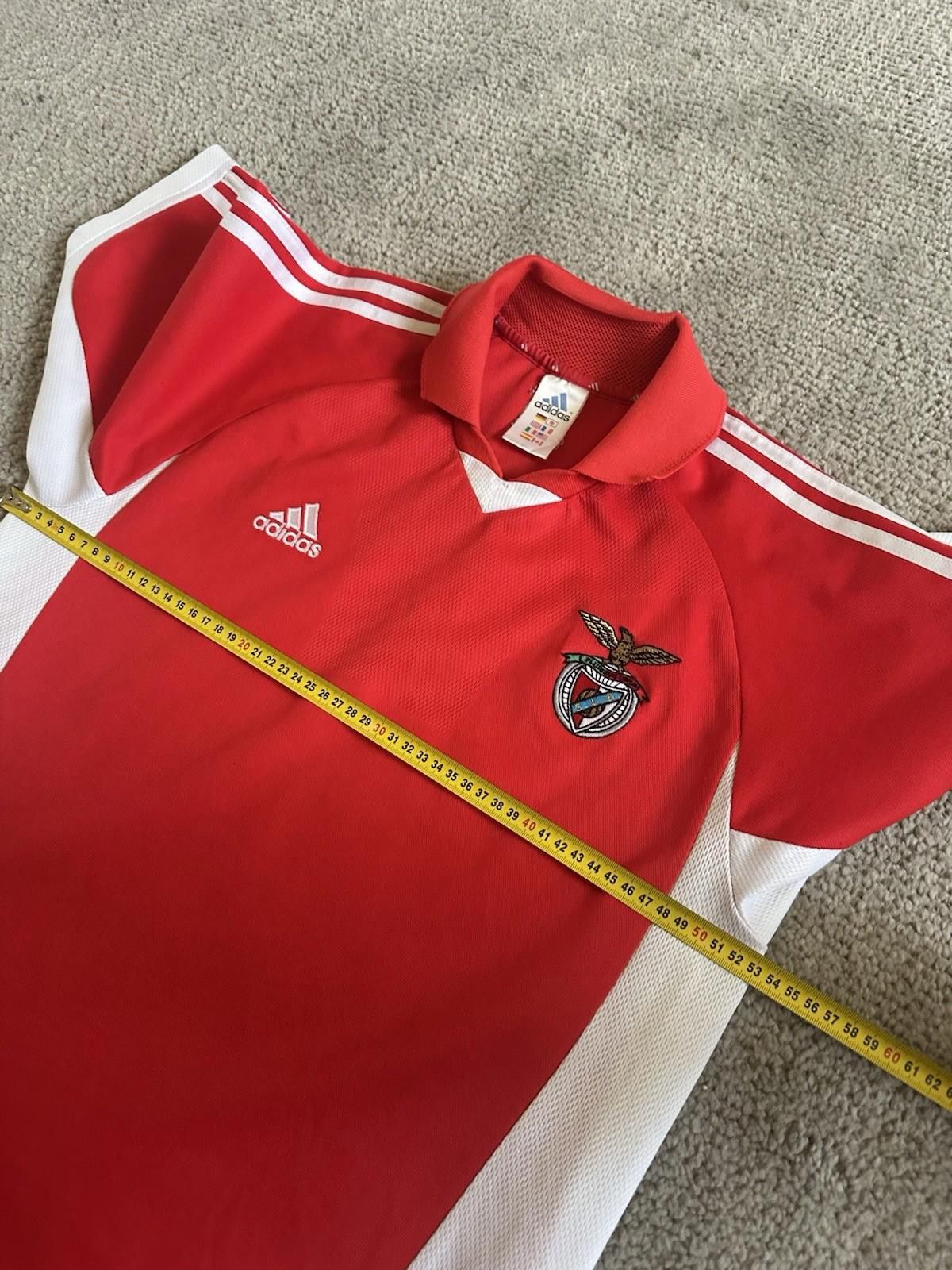 Adidas Benfica 2001-2002 Vintage Home Football Shirt Soccer Jersey Size US S / EU 44-46 / 1 - 10 Thumbnail