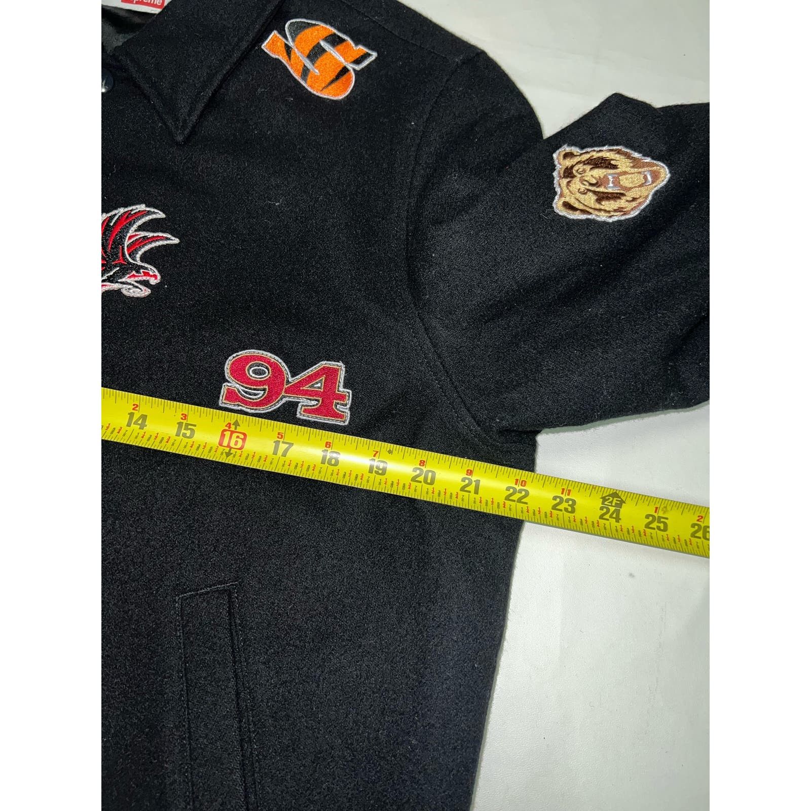 Supreme Supreme FW14 Franchise Patch Wool Varsity Jacket Size US M / EU 48-50 / 2 - 5 Thumbnail